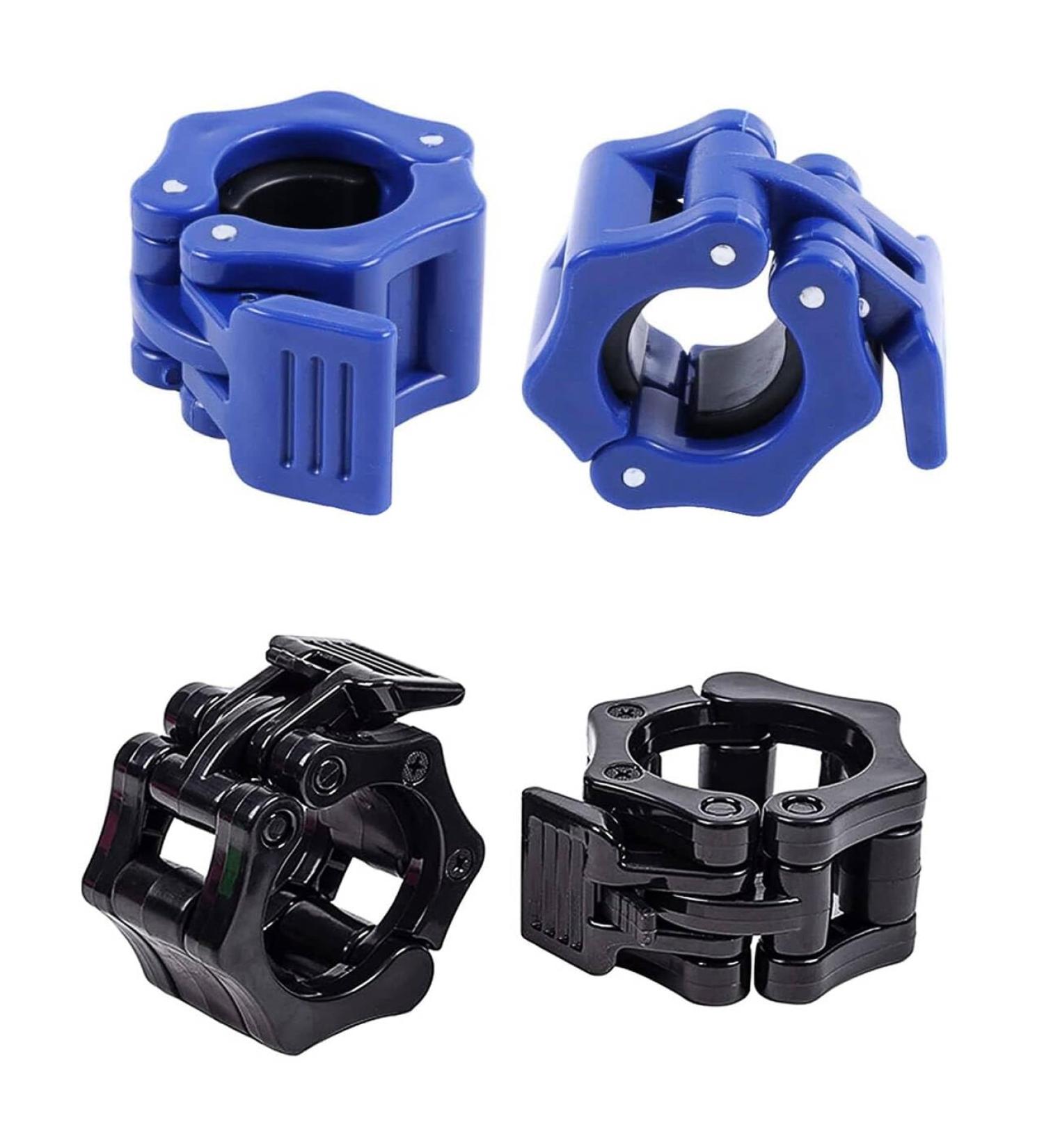 Buy Elegance-go Dumbbell Closures - 4 Quick Lock Barbell Clamps (25mm) for All Workouts - Blue & Black - Buy Online on GoSupps.com