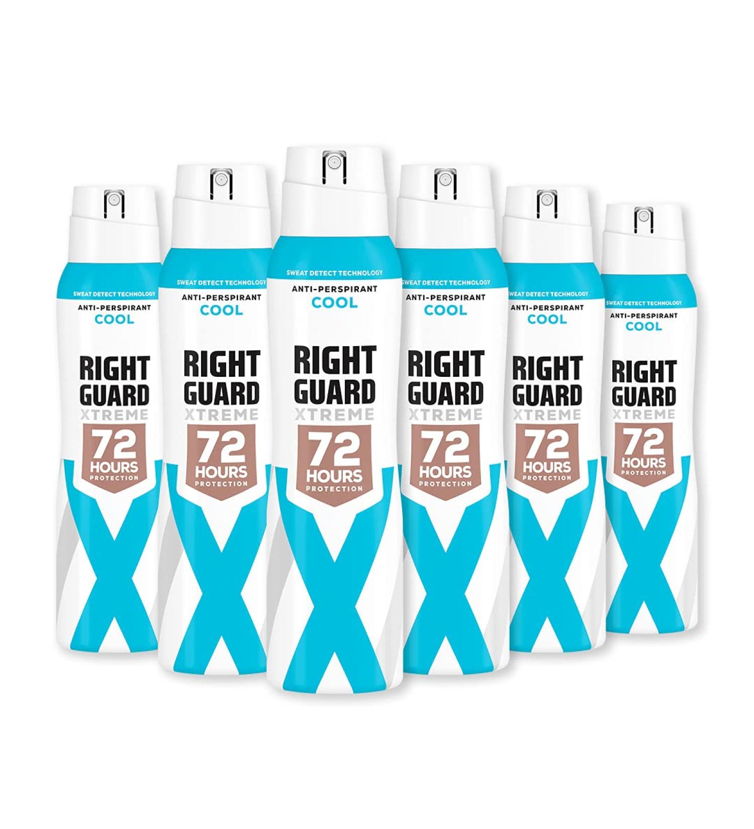 Right Guard Womens Deodorant Xtreme Ultra Cool Anti-Perspirant Spray Multipack 6 x 150 ml - Buy Online on GoSupps.com