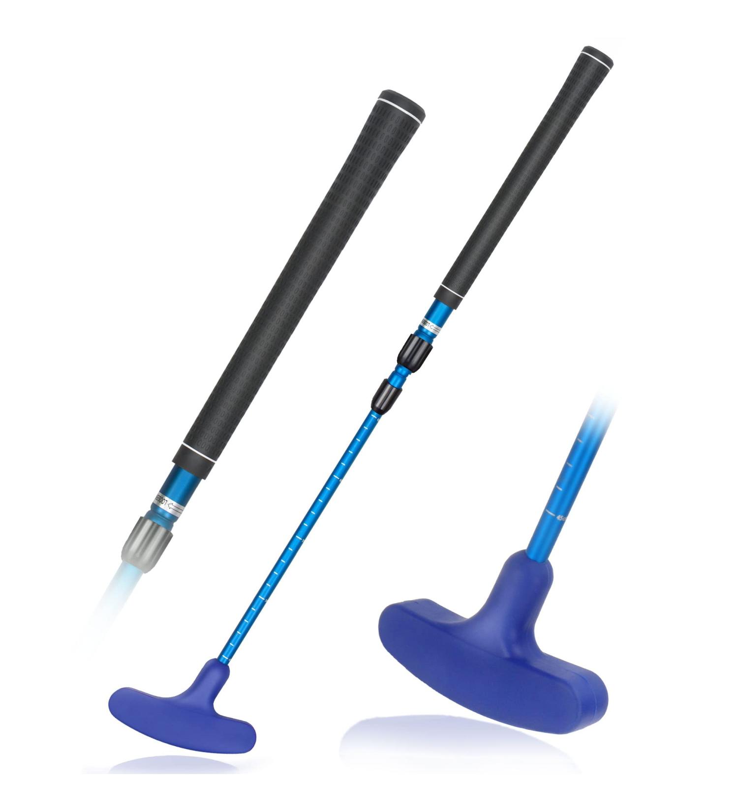 ToVii Adjustable Golf Putter with Nitrile Rubber Top - Left & Right Handed, Sturdy Aluminum Shaft - Blue - Buy Online on GoSupps.com