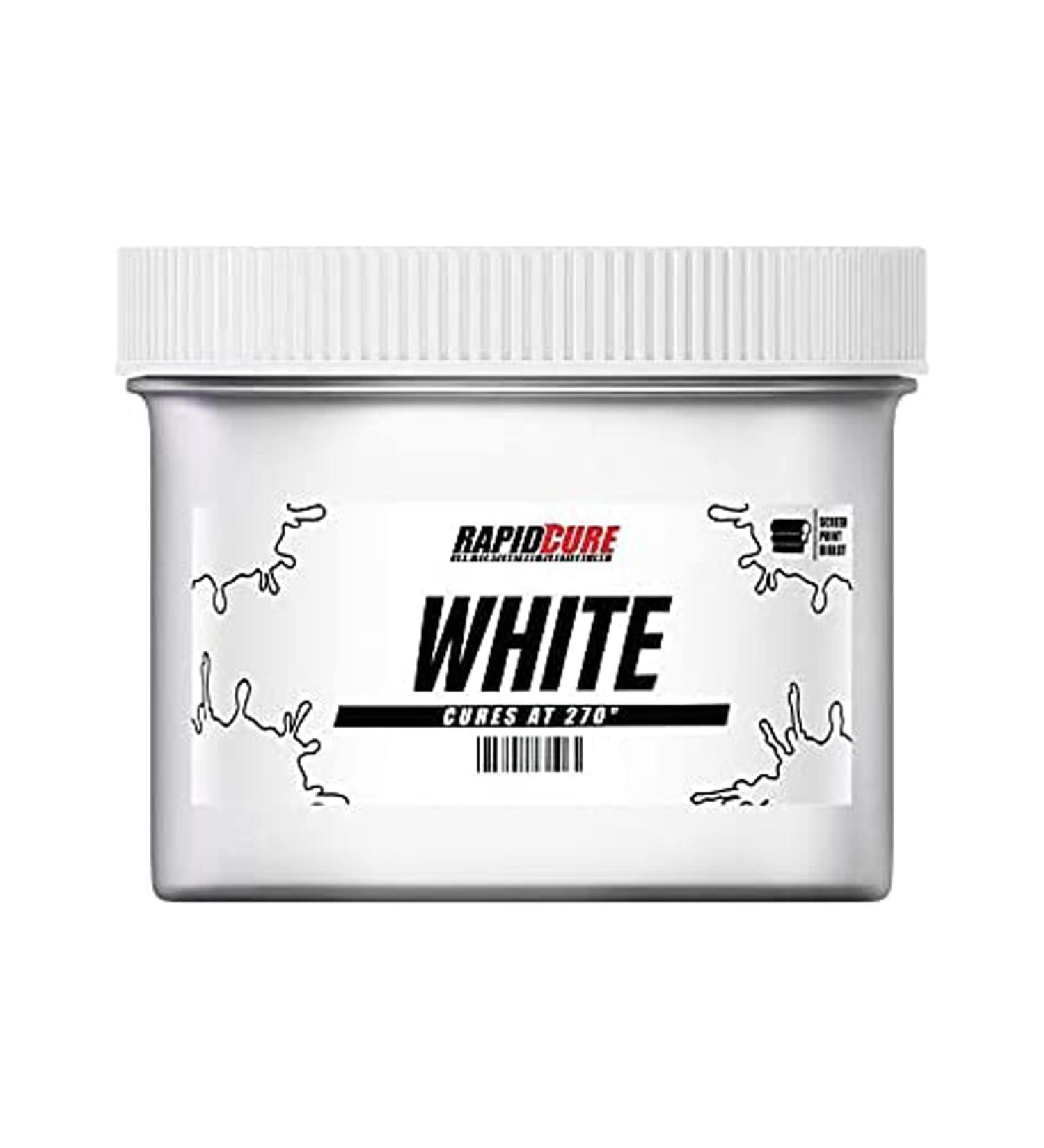 Rapid Cure White Plastisol Ink (16oz) for Silk Screen Printing - Low Temp Curing Fabric Ink by Screen Print Direct - Buy Online on GoSupps.com