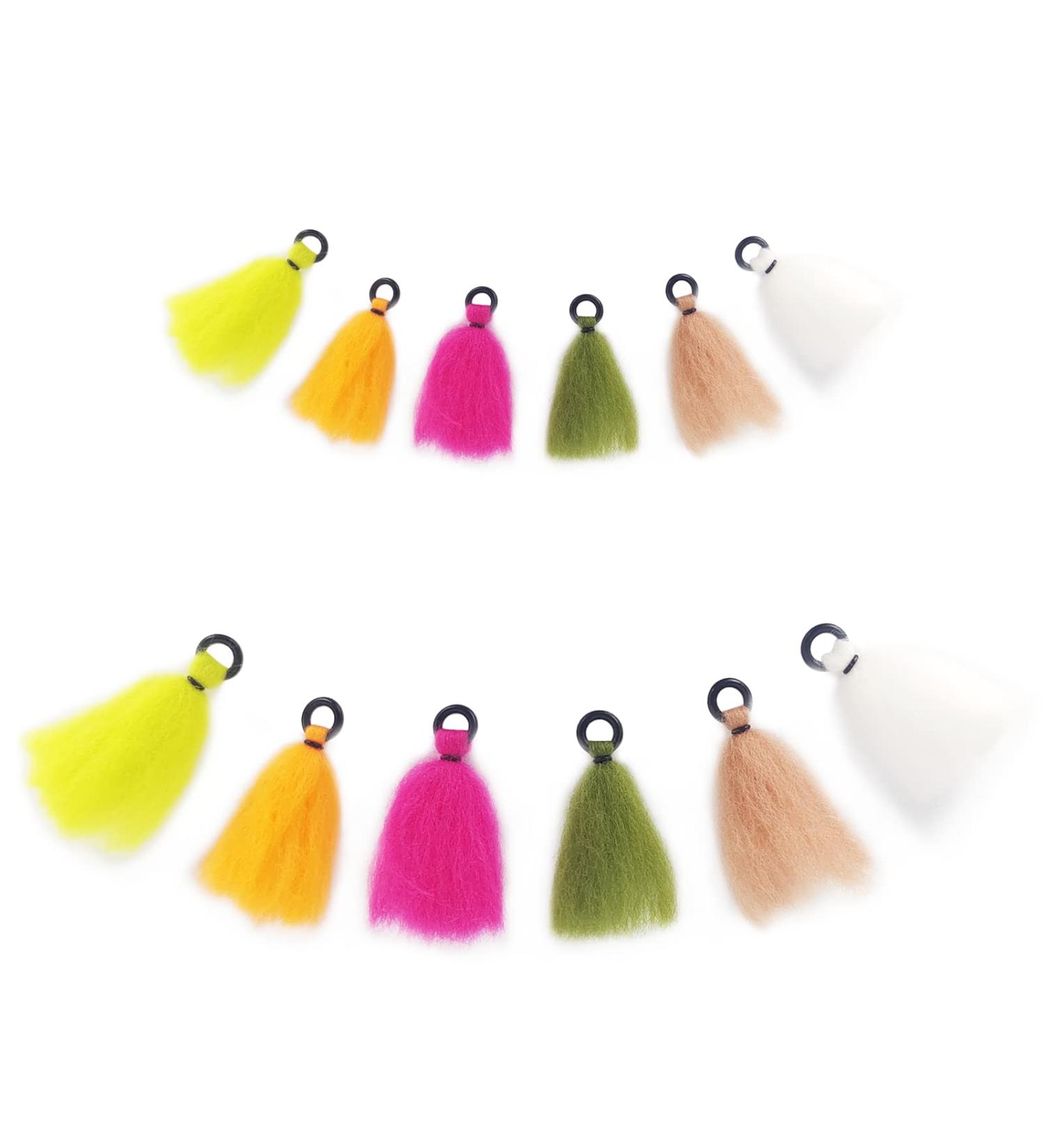 Riverruns Yarn Foam Indicator Hand Tied Fly Fishing Nymphs & Dry Fly Combo - 12pc 6 Colors - Buy Online on GoSupps.com