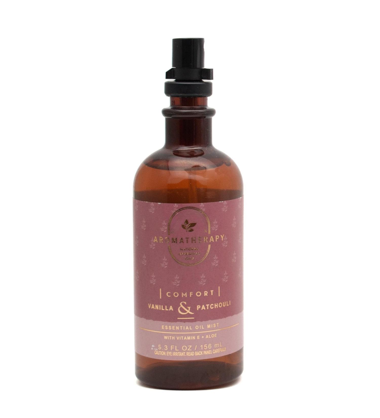B & B Works Aromatherapy Comfort Vanilla Patchouli Essential Oil Mist 5.3 Ounce