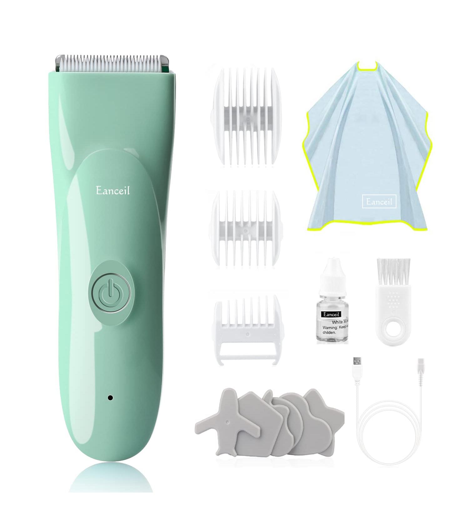 Baby Hair Clippers Ceramic Blade Kids Hair Trimmer Ultra-Quiet 2.0 Baby's Hair Trimmer IPX7 Water-Proof Kids Haircutter Fast Charging Long Battery Life. (Green) - Buy Online on GoSupps.com