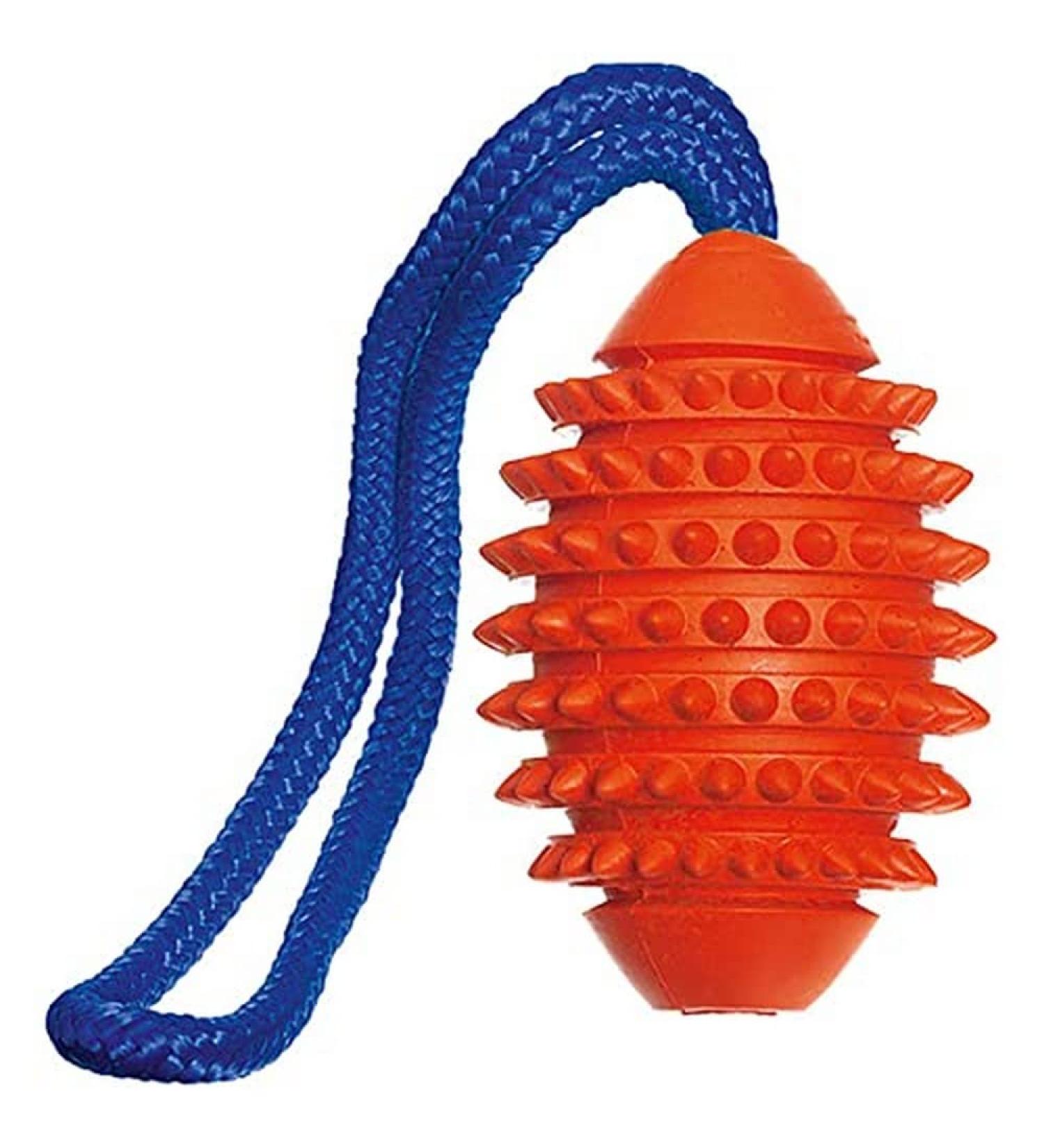 Karlie Ruffus Solid Rubber Aqua Football - 32 cm Orange | Durable Dog Toy for International Shipping - Buy Online on GoSupps.com