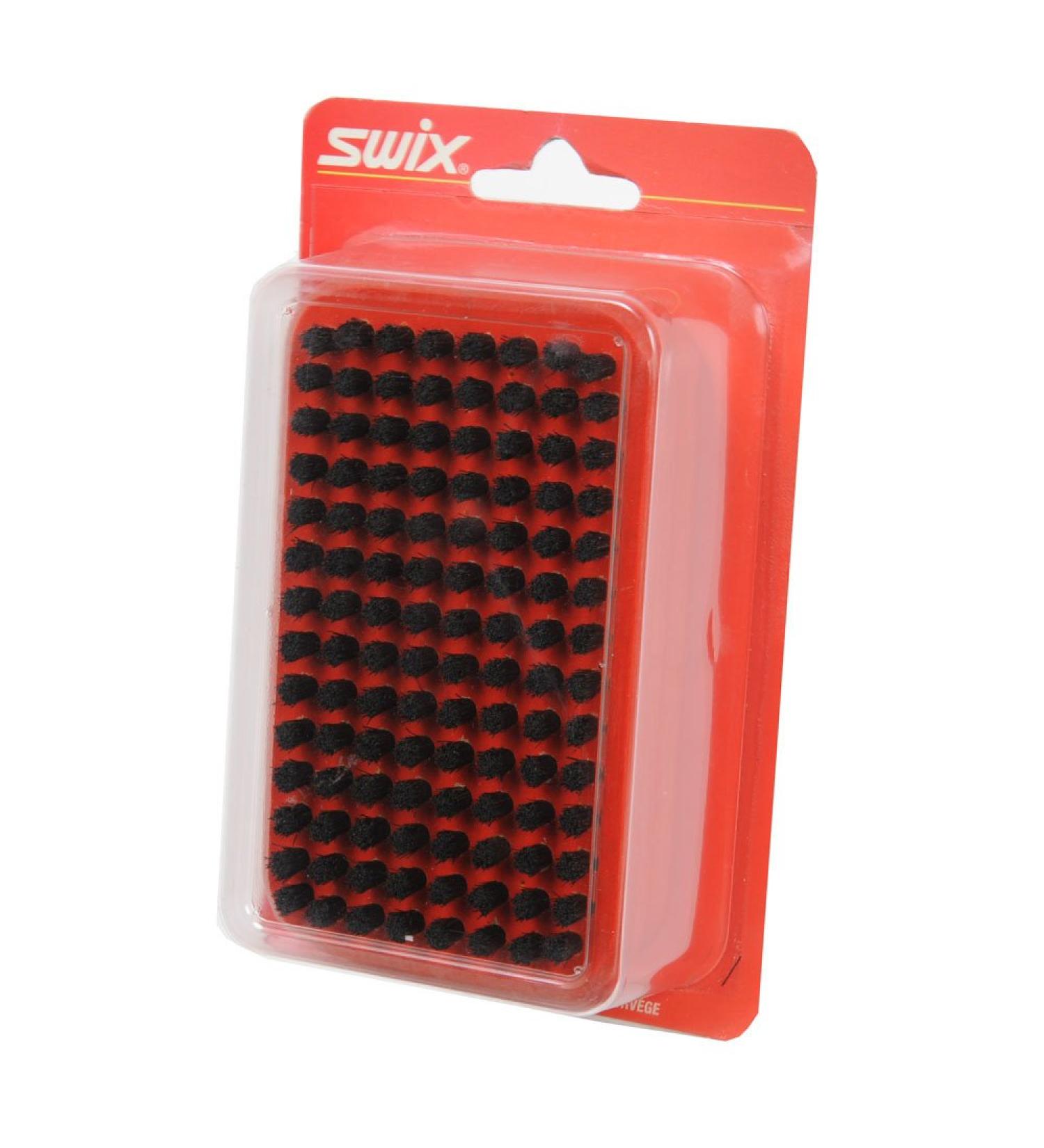 Swix T157D Horsehair Rectangular Brush - Red | High-Quality Ski and Snowboard Waxing Tool - Buy Online on GoSupps.com