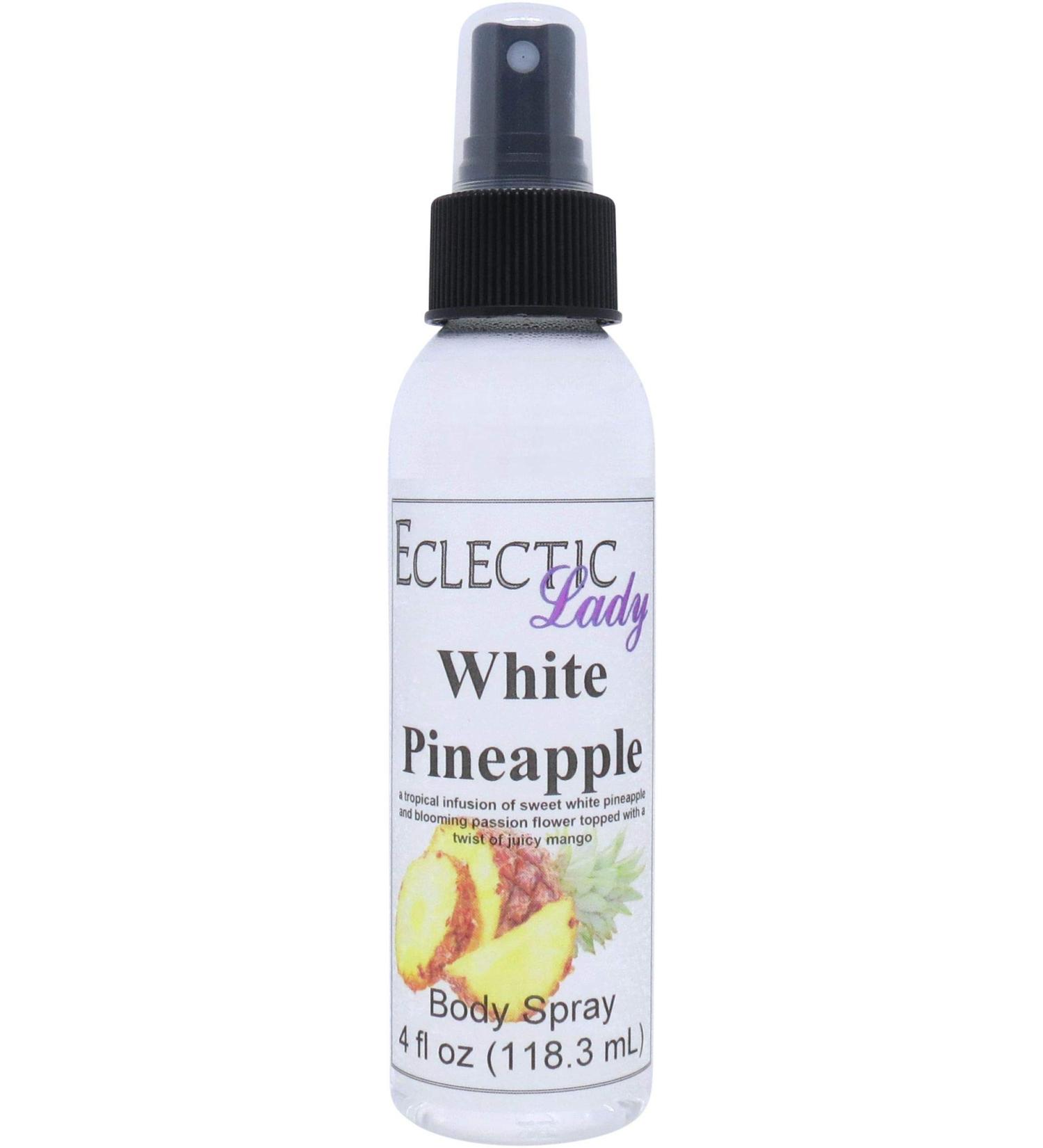 White Pineapple Body Spray 4 ounces Body Mist for Women with Clean Light & Gentle Fragrance Long Lasting Perfume with Comforting Scent for Men & Women Cologne with Soft Subtle Aroma For Daily 4 Fluid Ounces - Buy Online on GoSupps.com