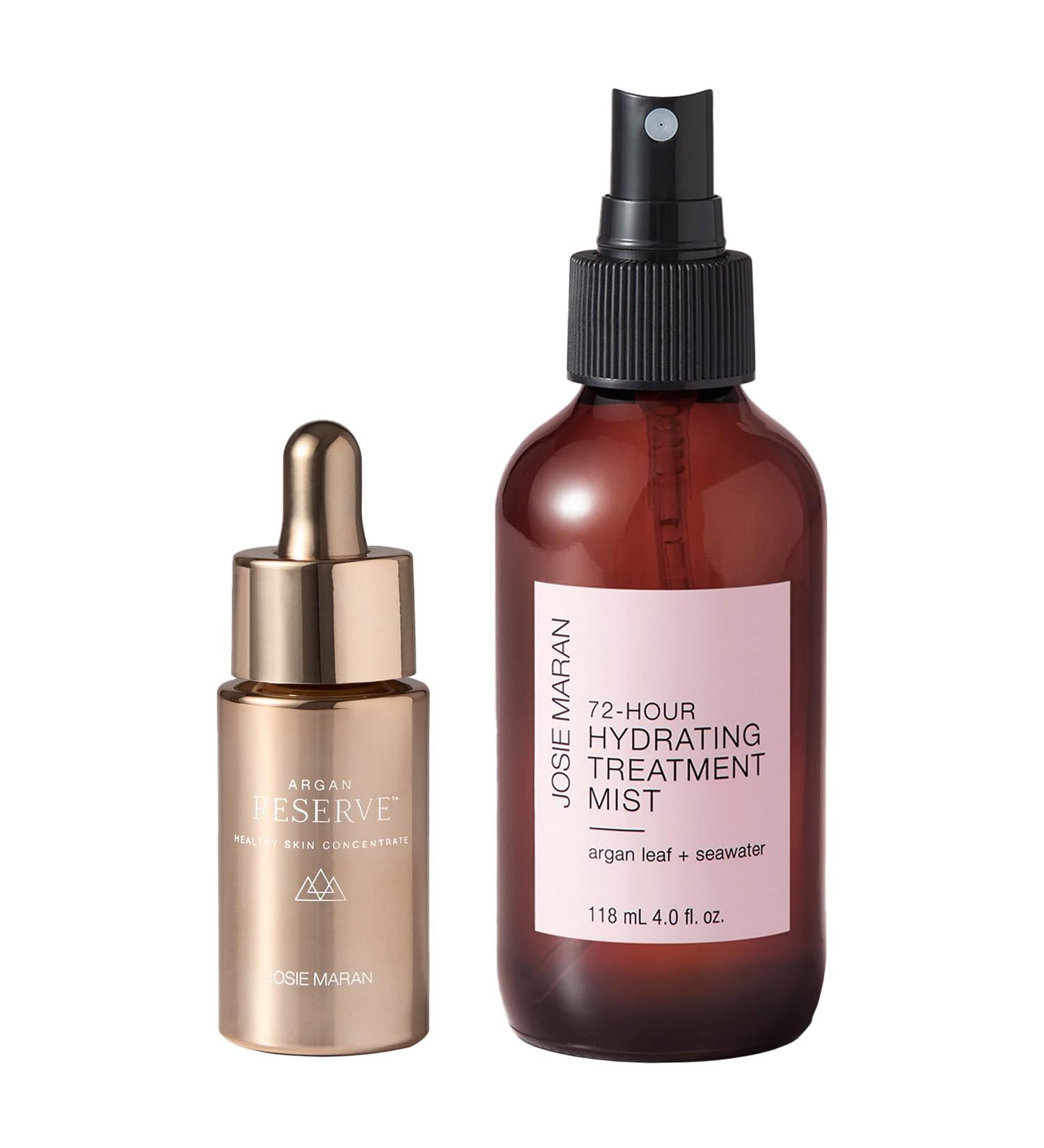 Josie Maran Argan Reserve & Hydrating Mist Duo - 72-Hour Treatment & Healthy Skin Concentrate - Nourishing Argan Oil Skincare Set (2-Piece - Buy Online on GoSupps.com