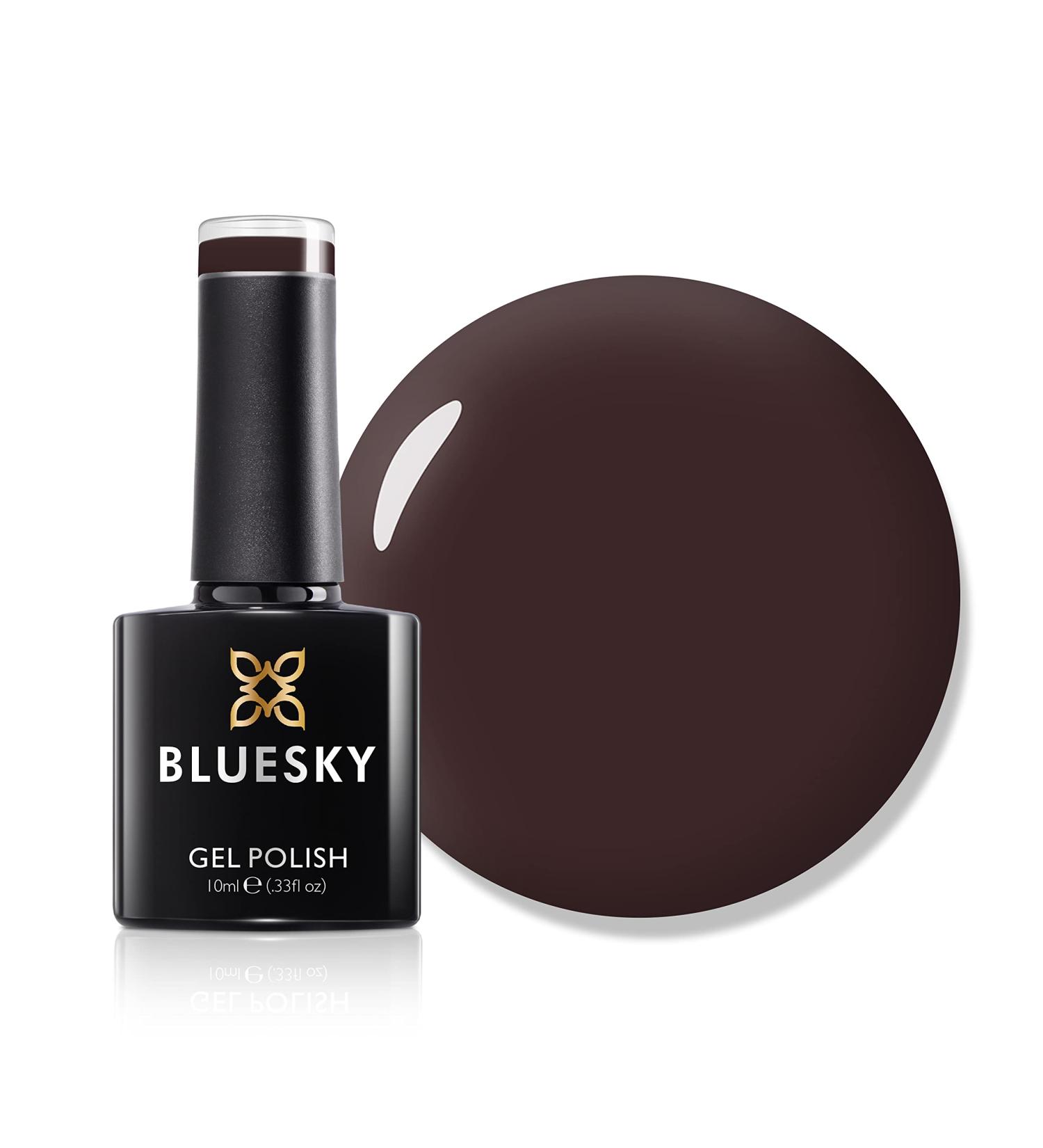 BLUESKY Gel Polish AW22 Earth Emphasis - AW2221 Brown Mauve Long lasting Chip Resistant 10 ml (Requires Drying Under UV LED Lamp) - Buy Online on GoSupps.com