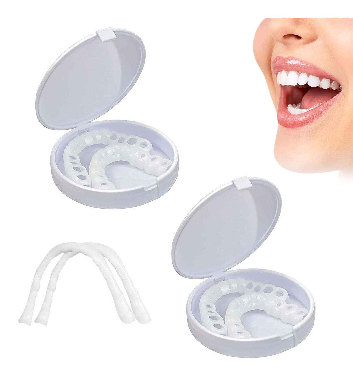 Buy Iksvmsi Provisional Dentures & Cosmetic Veneers - International Shipping for Men & Women | False Teeth Tooth Whitening (2 Pairs) - Buy Online on GoSupps.com