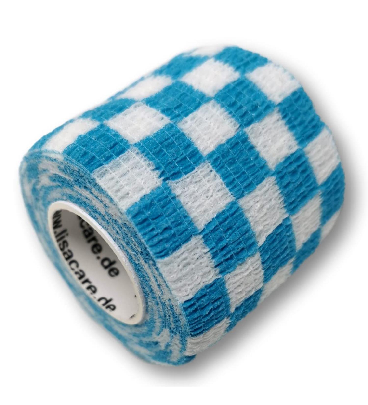 Lisacare Elastic Bandages for Pets & Horses - 4 Rolls 5cm Wide | Vetflex Adhesive Self-Adhering Huge Color Selection (Caro Blue) - Buy Online on GoSupps.com