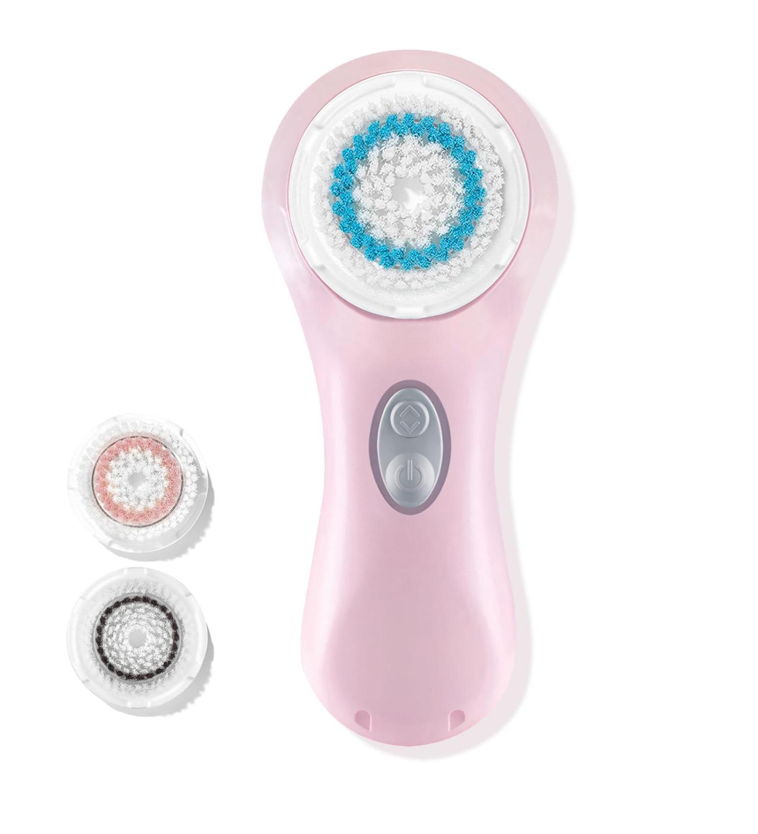 Sonic Facial Cleansing Brush - Waterproof Wireless Charging Exfoliating & Pore Minimizing - Perfect for All Skin Types - Pink - Buy Online on GoSupps.com