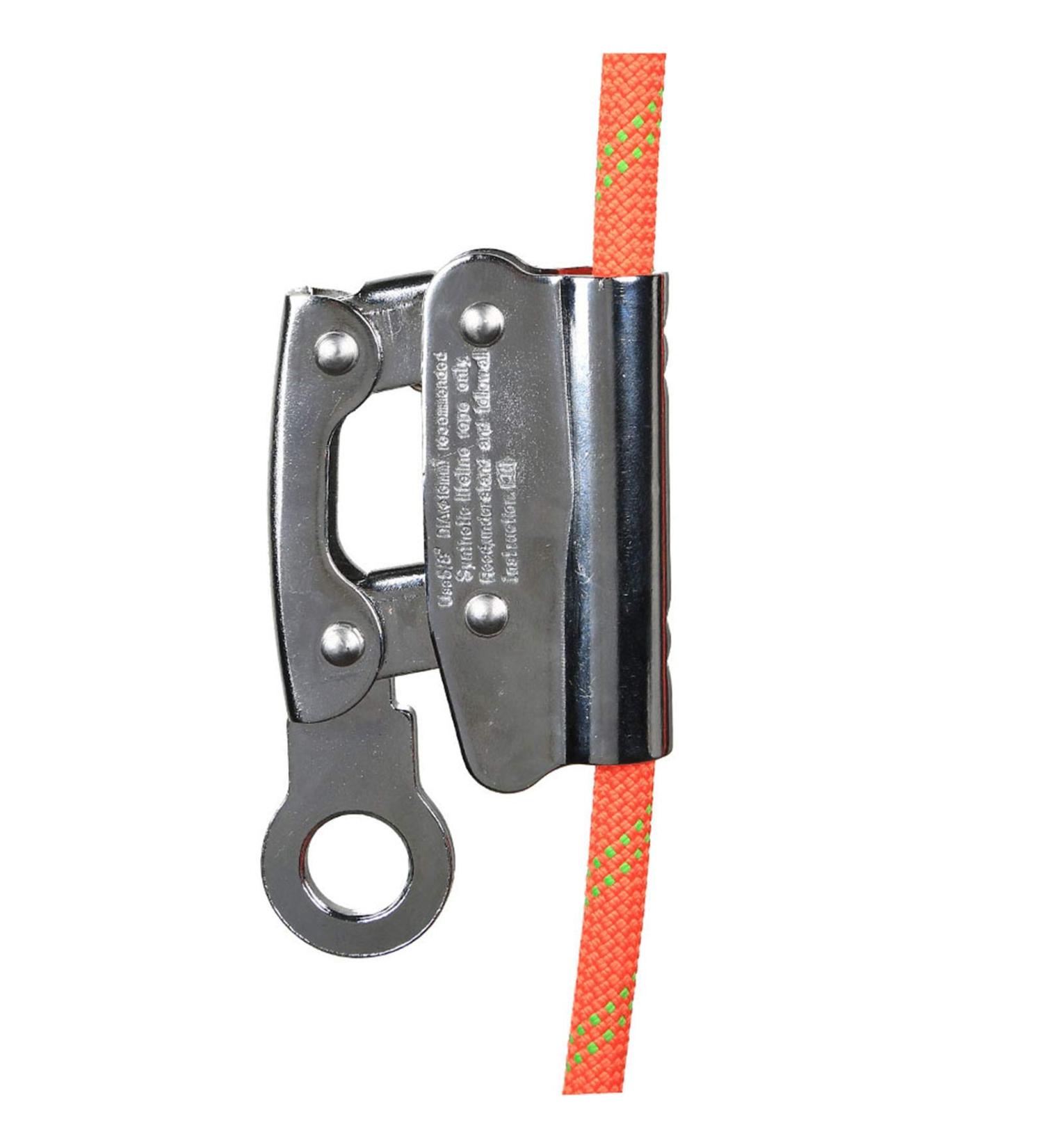 Self-Locking Rope Grab for Climbing & Fall Protection | Ascender Stop Descender Clamp for Rock Climbing & Tree Work (Round Hole) - Buy Online on GoSupps.com