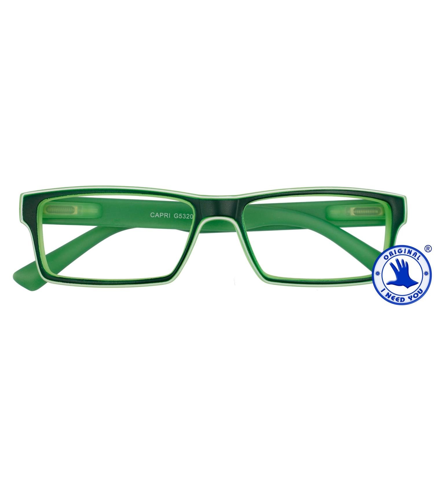 I NEED YOU Capri +3.0 Green Reading Glasses | Flexible Temples & Case - Unisex Reading Aid - Buy Online on GoSupps.com
