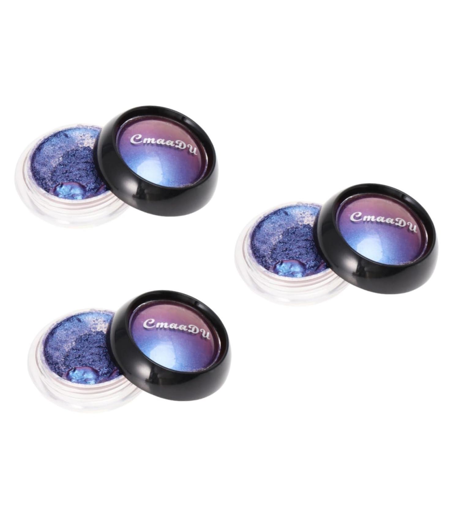 Mipcase 3pcs Eye Shadow Makeup Eyeshadow Glitter Shinning Eyeshadow Palettes Cosmetic Bright Light 1 count (Pack of 1) Bluex3pcs - Buy Online on GoSupps.com