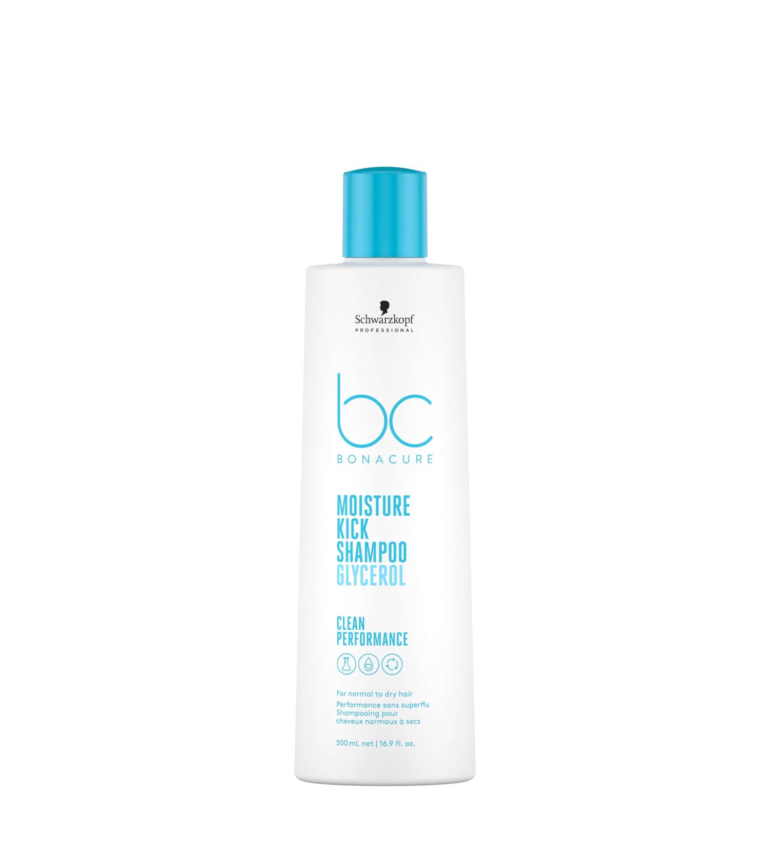 Schwarzkopf Professional 4045787723670 BC Bonacure Moisture Kick Shampoo 500 ml - Buy Online on GoSupps.com