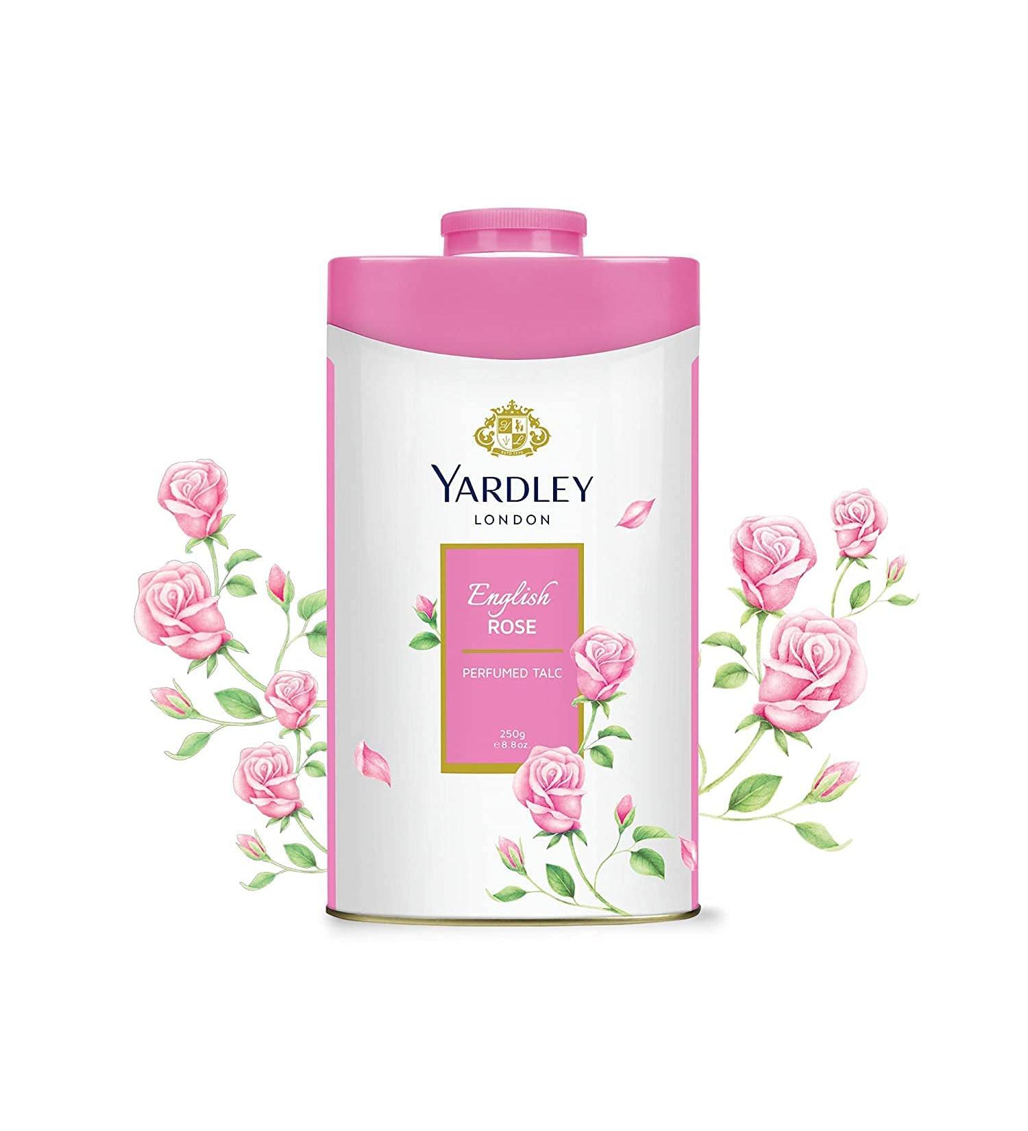 Yardley English Rose Perfumed Talc 8.80 oz - Pack of 1 - Buy Online on GoSupps.com