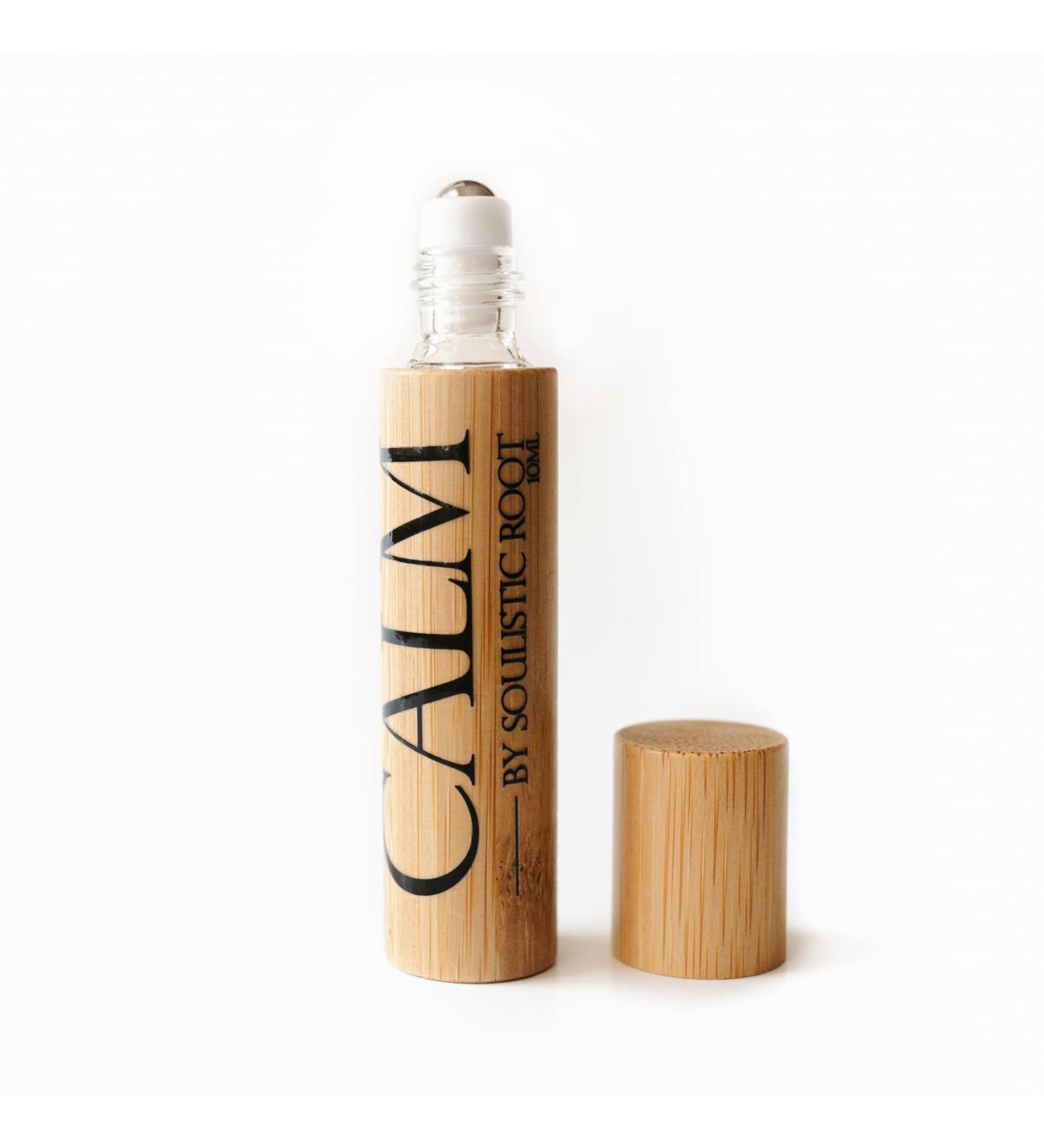 Calm Essential Oil Roller 10ml Glass Roller for Stress Relief - Aromatherapy Blend for Women | Soulistic Root - Buy Online on GoSupps.com