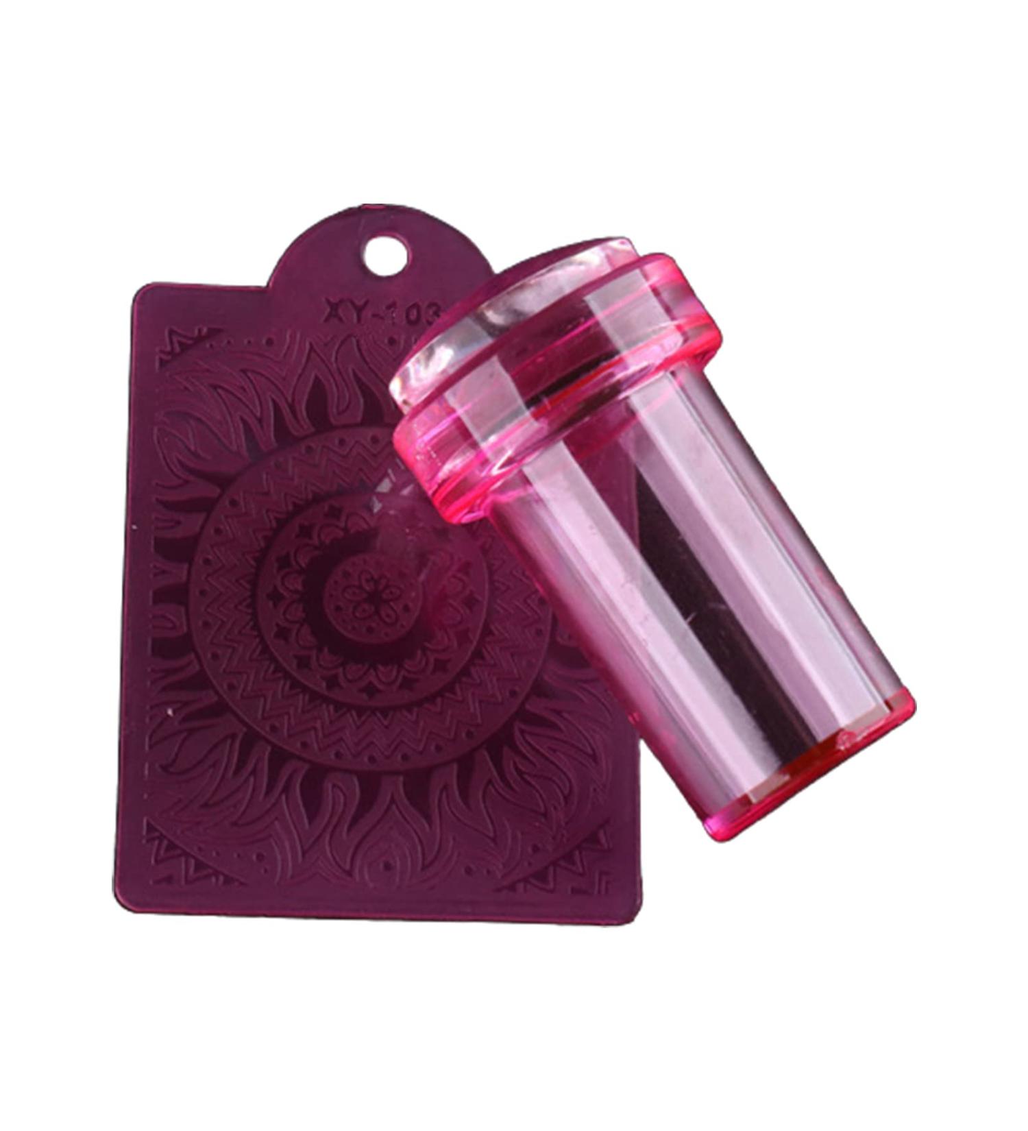 SANWOOD Nail Art Stamp - Portable Reusable Seal Tool for Manicure | Perfect for Fingernails - Red - Buy Online on GoSupps.com