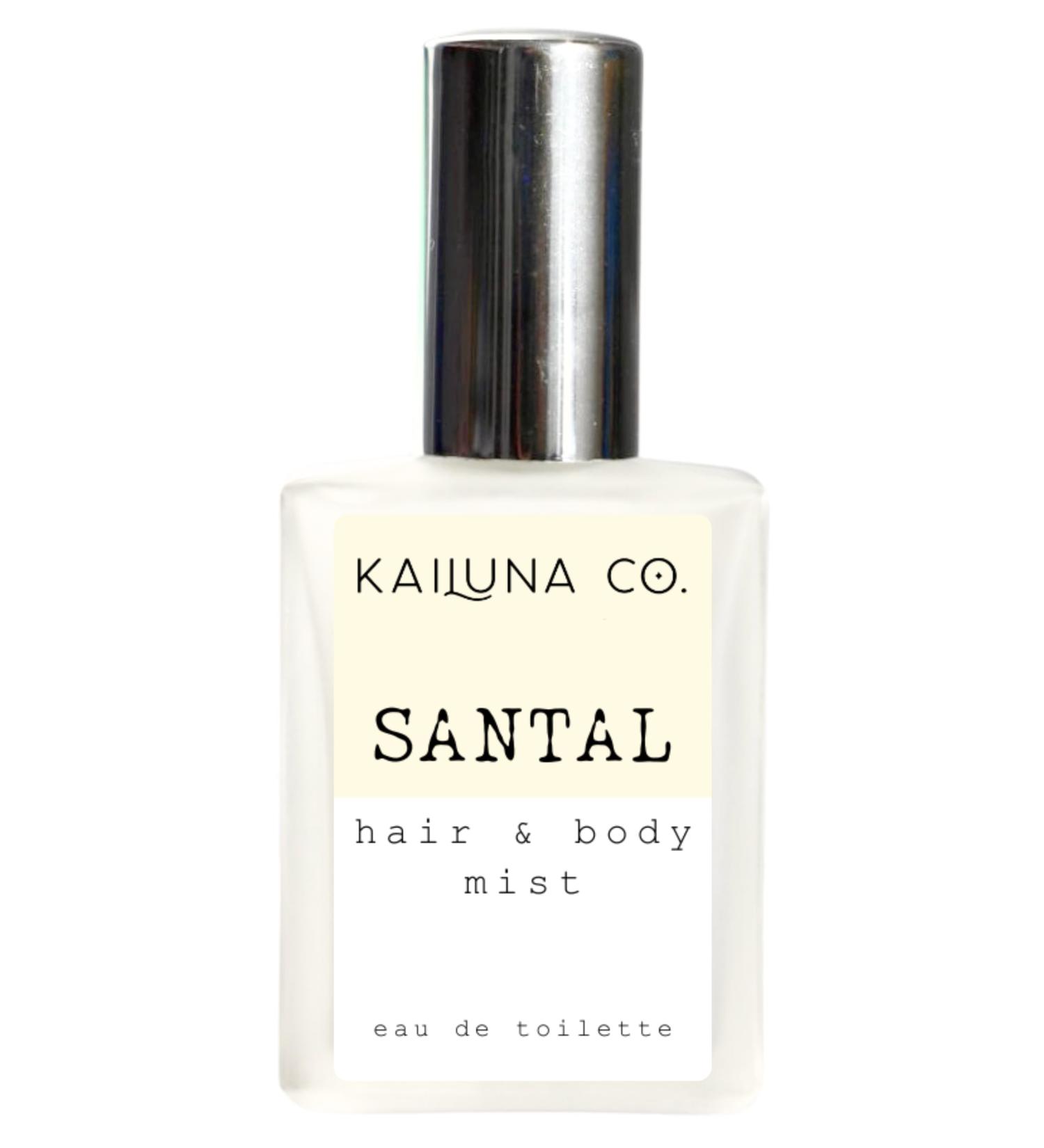 Santal Natural Hair & Body Mist Spray Pure Essential and Fragrance Oils Alcohol-Free Handmade in California 0.5Fl Oz Santal 0.5 Fl Oz - Buy Online on GoSupps.com