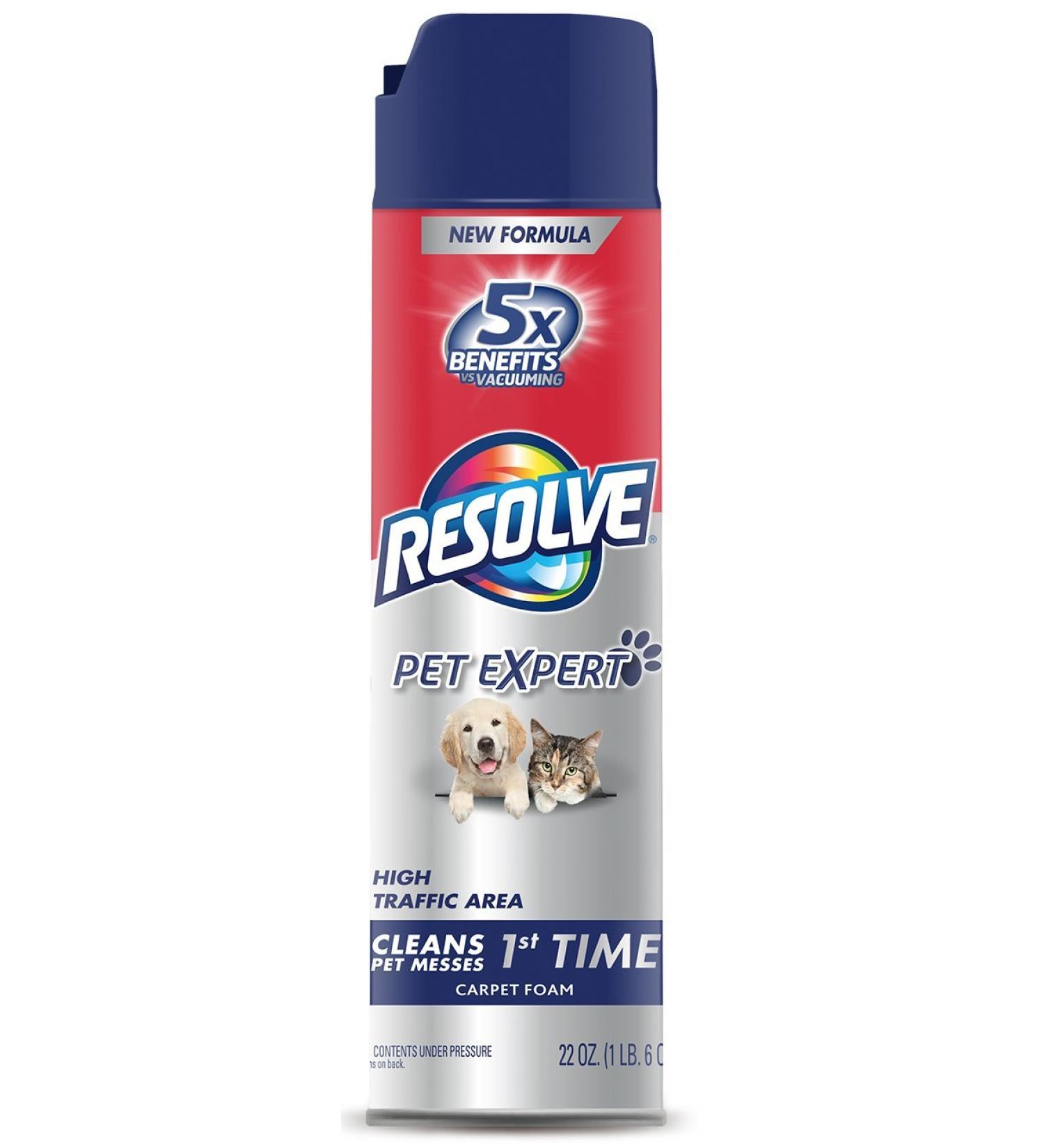 Resolve Pet Expert High Traffic, Carpet Foam, 22 Oz(3 Pack) 1.4 Pound (Pack of 3)