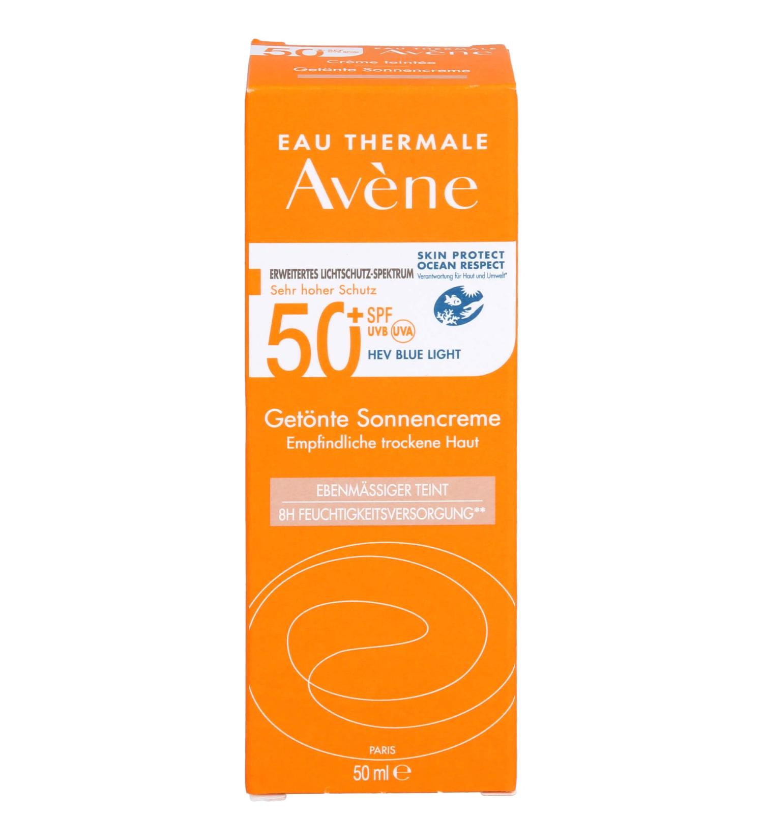Avene Tinted Sunscreen SPF 50 - 50ml | Broad Spectrum UV Protection | International Shipping - Buy Online on GoSupps.com