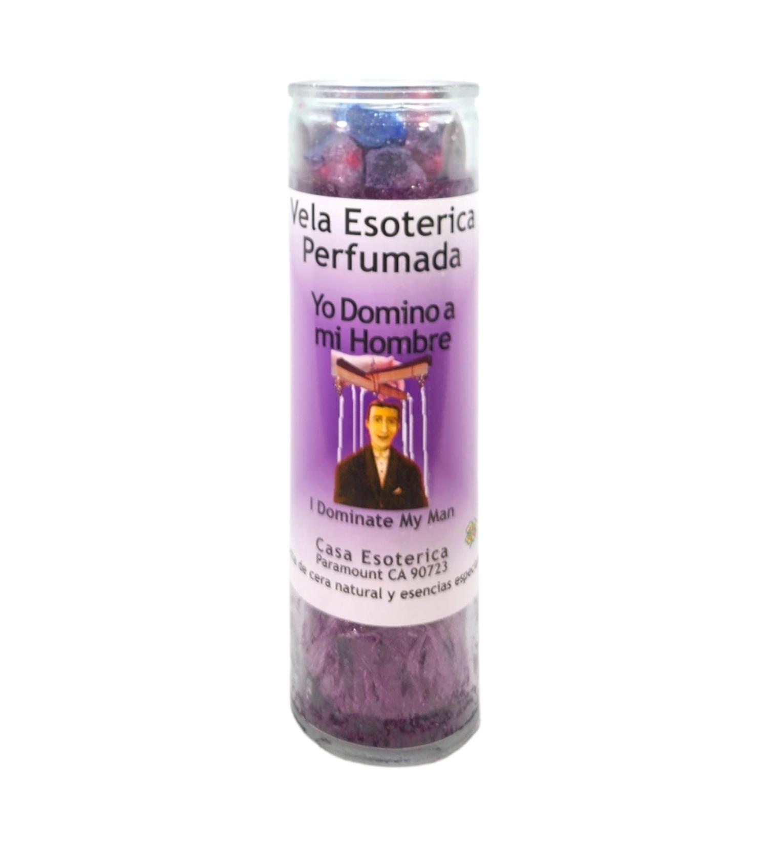 I Dominate My Man Purple Palm Wax Candle | Spiritual Intention Spell | Esoteric Perfumed Candle for Relationship Empowerment - Buy Online on GoSupps.com