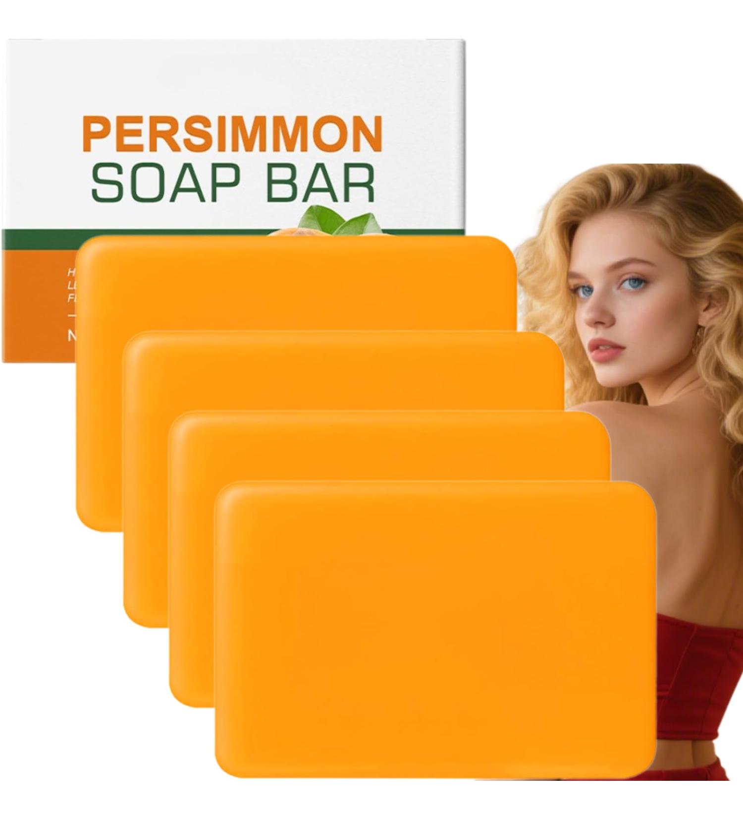  Nuvilo Persimmon Body Odour Soap - Natural Deodorant for Seniors - Gentle and Moisturizing Cleansing for Underarms Feet and Private Areas - 4 Pack - Does Not Dry Out - Buy Online on GoSupps.com