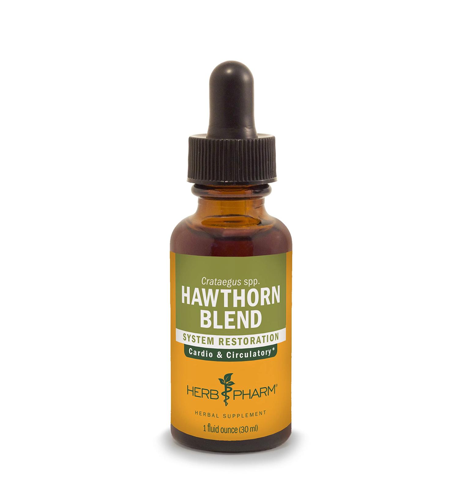 Herb Pharm Hawthorn Blend Liquid Extract for Cardiovascular and Circulatory Support - 1 Fl Oz - Buy Online on GoSupps.com
