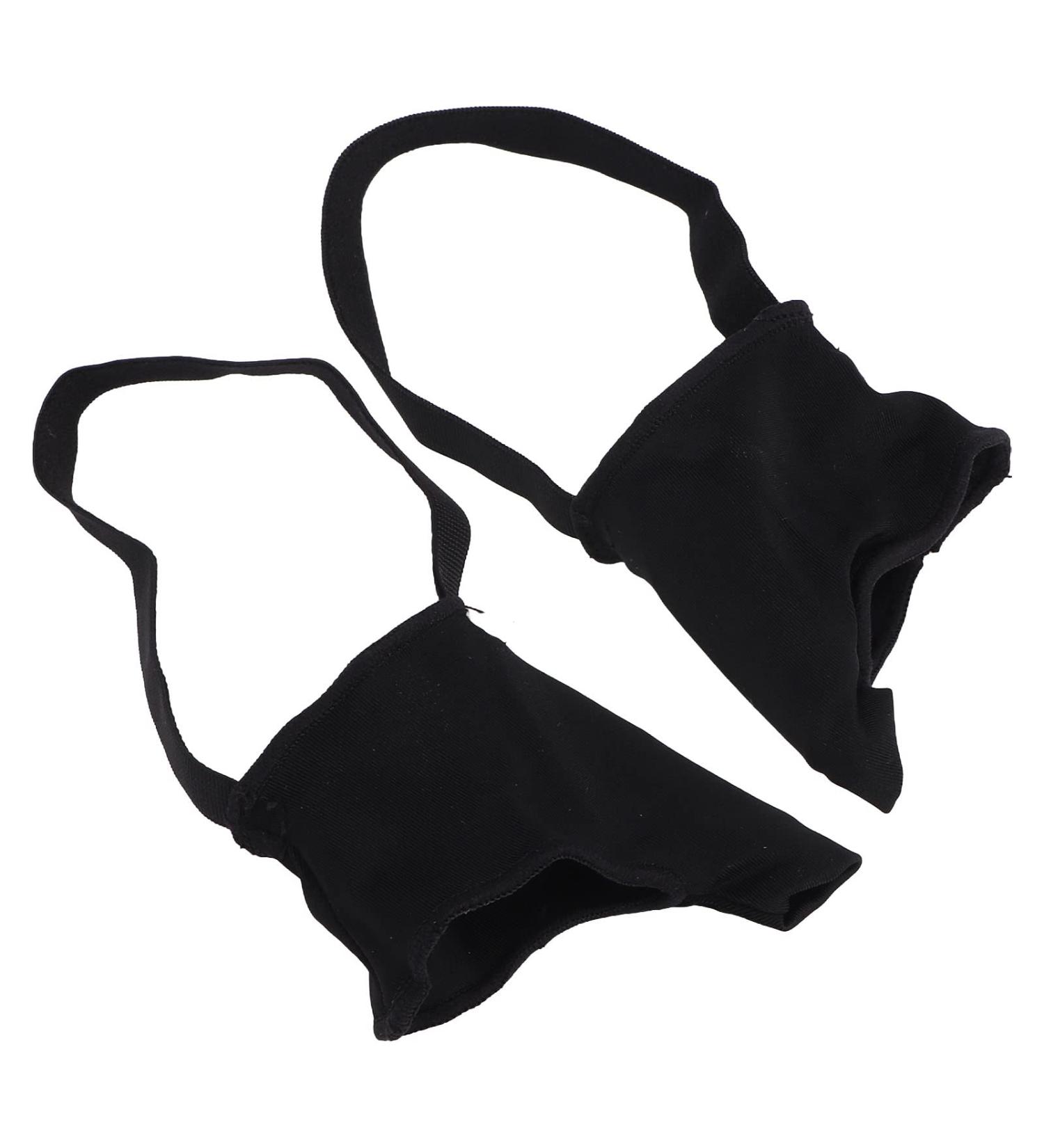 Pinky Toe Bunionette Sleeves - Reduce Pressure & Corrector for Feet Relief - Elastic Strap Toe Protector - Black 1 Pair - Buy Online on GoSupps.com