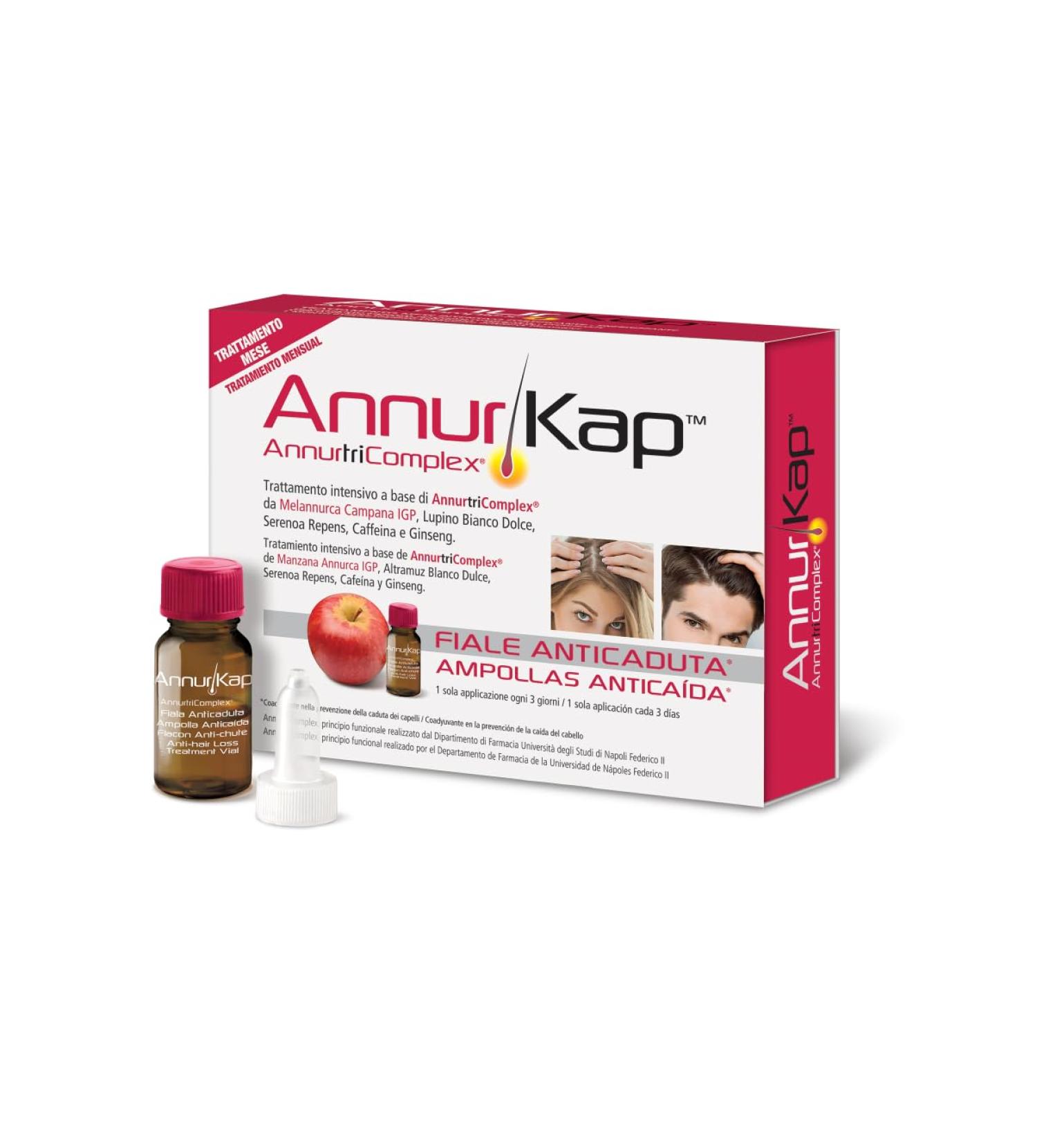 Annurkap Vial Anti-Caduta Energizing Hair Fortifier - 10 Vials | International Shipping Available - Buy Online on GoSupps.com