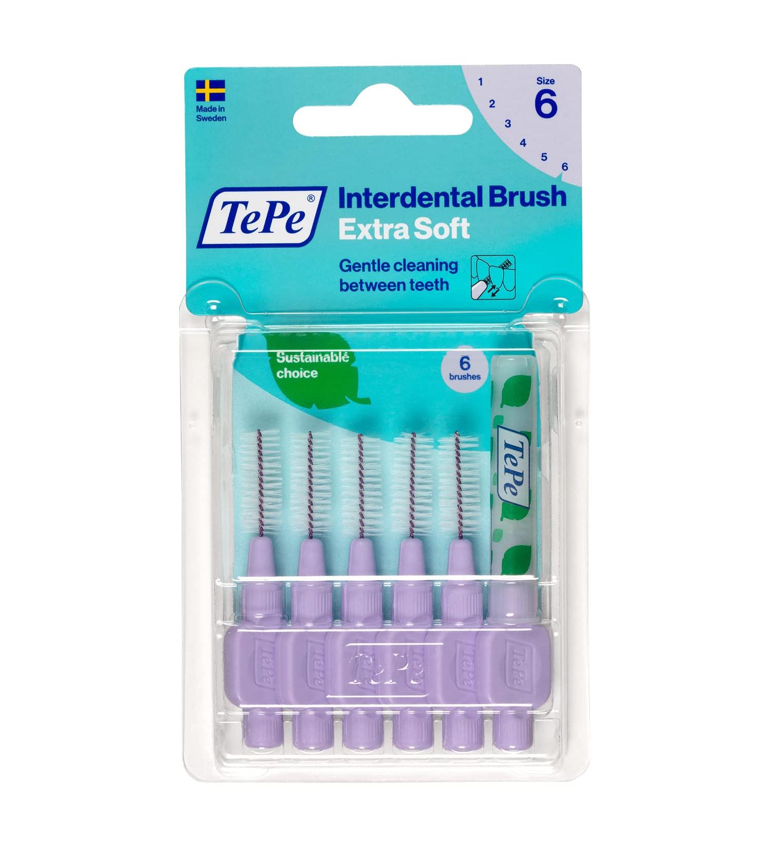 TEPE Interdental Brush X-Soft 1.1mm - 6 Pcs | Optimal Oral Care International Shipping Available - Buy Online on GoSupps.com