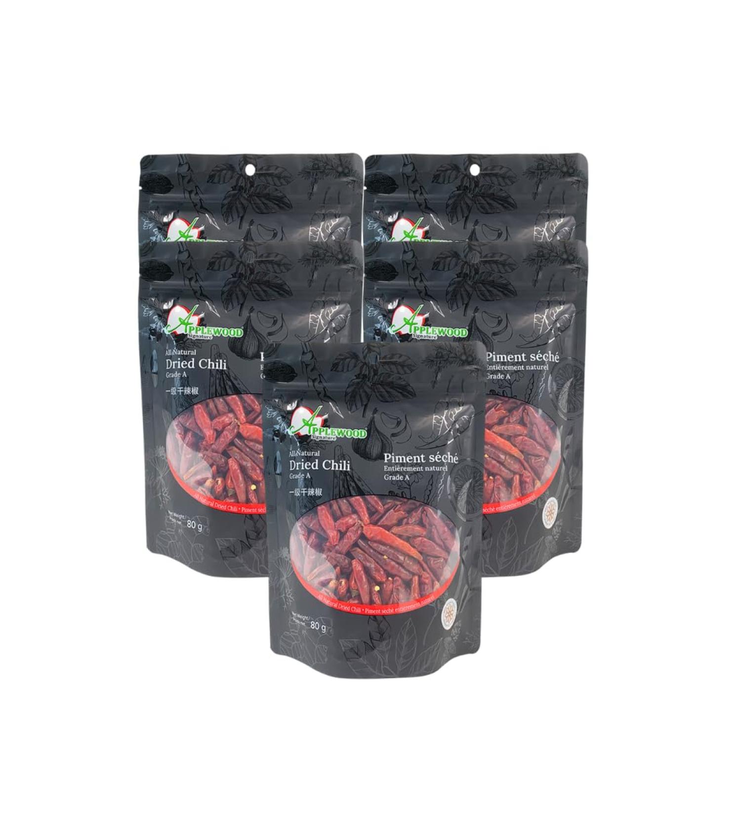 Applewood Signature Dried Chilli Grade A (80g) | Perfect for hot pot cooking and spicy dishes (5)