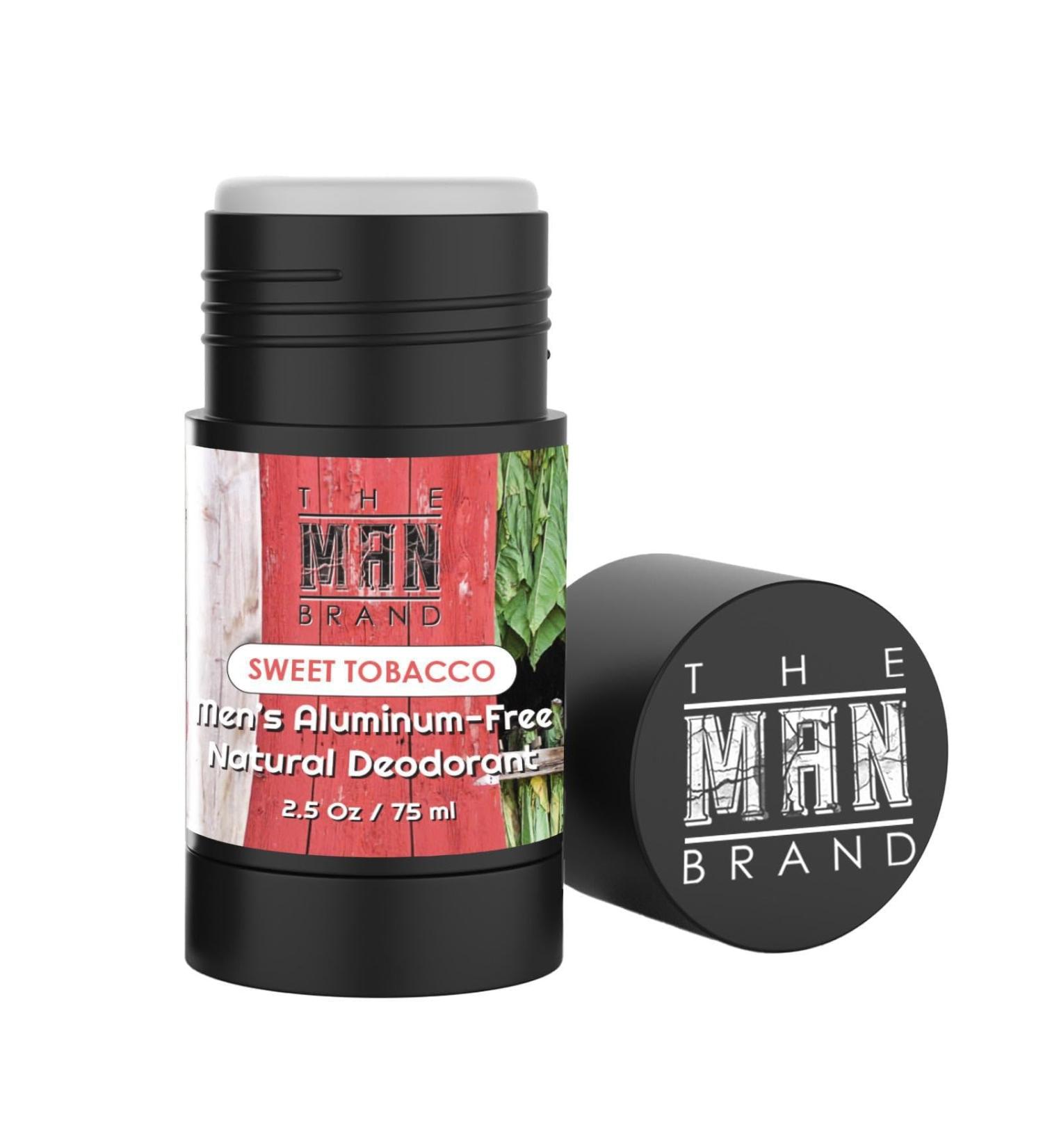 Sweet Tobacco Deodorant for men - Mens Aluminum Free Tobacco Deodorant - Natural Deodorant Baking Soda Free - All Natural Deodorant for Men (Sweet Tobacco - 2.5 oz)