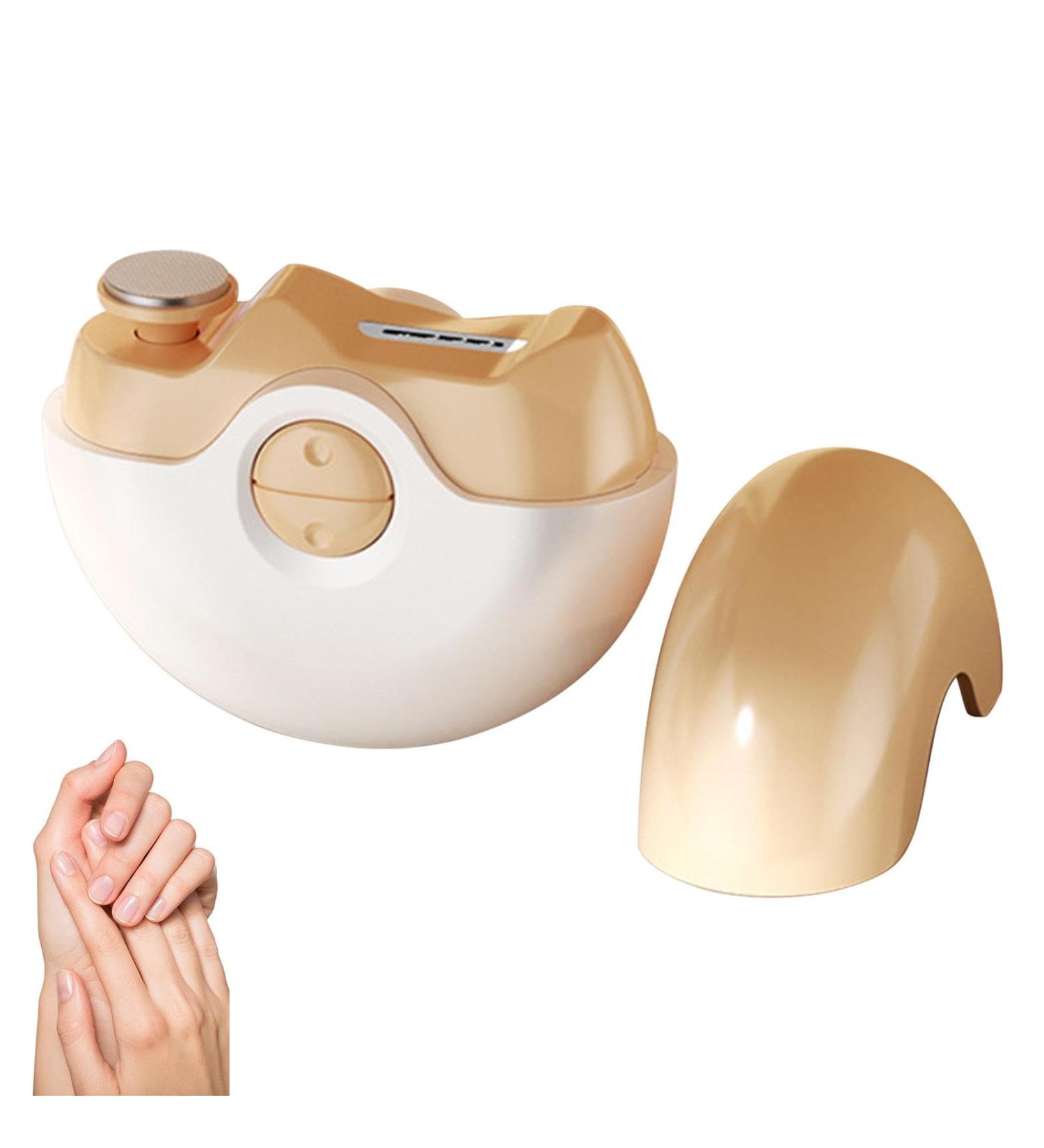 Poupangke Electric Nail Clippers for Adults | Electric Nail Trimmer USB Rechargeable Nail Clippers with Catcher 2 in-1 Nail File for Baby Kids Seniors Adult Yellow - Buy Online on GoSupps.com