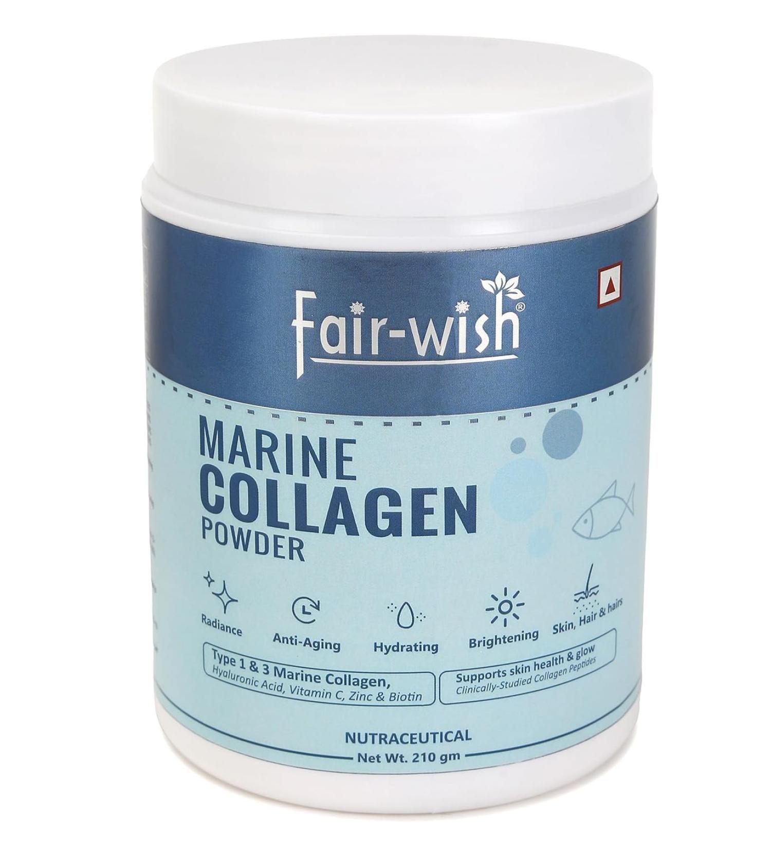 Glow Marine Collagen Powder With Biotin & Vitamin C For Skin Radiance - Buy Online on GoSupps.com