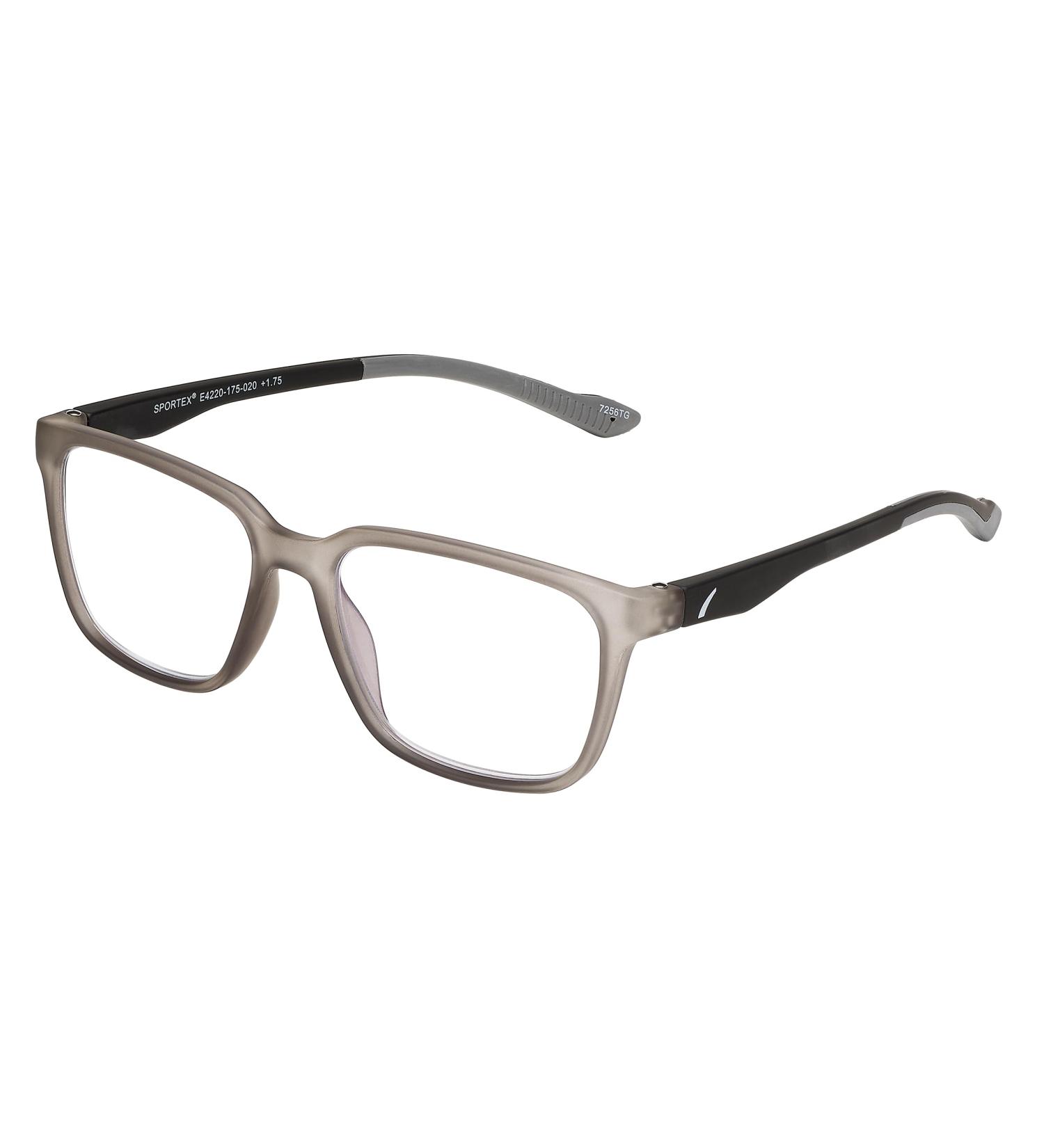 Buy SPORTEX SAV Men's E4220 Blue Light Reading Glasses Flexible Durable & Lightweight High-Performance Readers Grey Black +1.75 | Shop Internationally - Buy Online on GoSupps.com