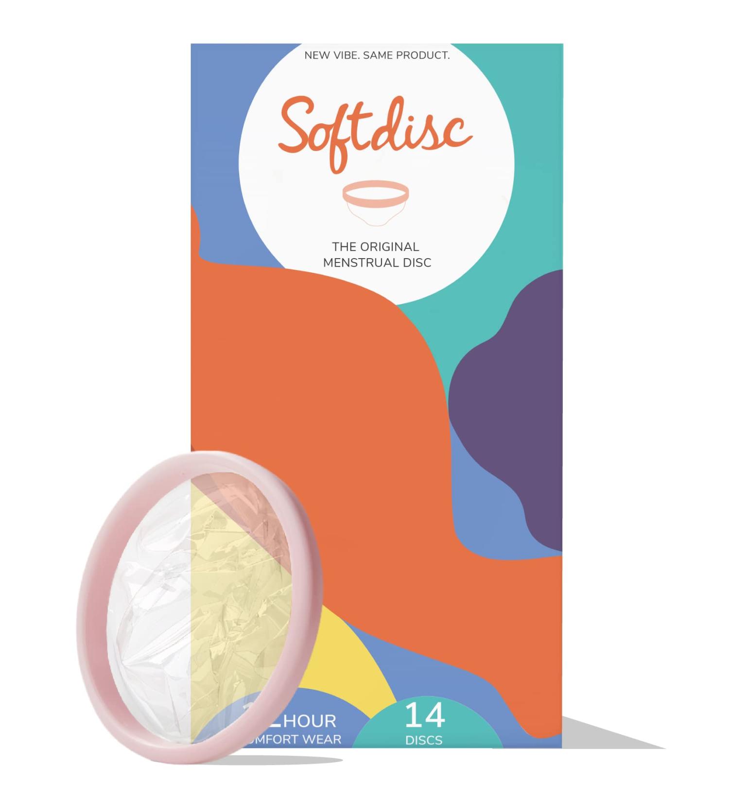 Softdisc Menstrual Discs - Disposable Period Discs 14 Count | Tampon Pad and Cup Alternative | 5 Super Tampons Capacity | HSA & FSA Eligible - Buy Online on GoSupps.com
