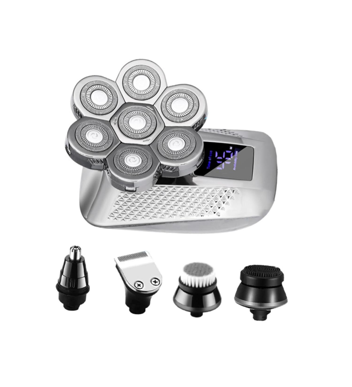 FOMIYES Waterproof Electric Shaver & Beard Trimmer Set - 7 Head Personal Care with Digital Display | International Shipping Available - Buy Online on GoSupps.com