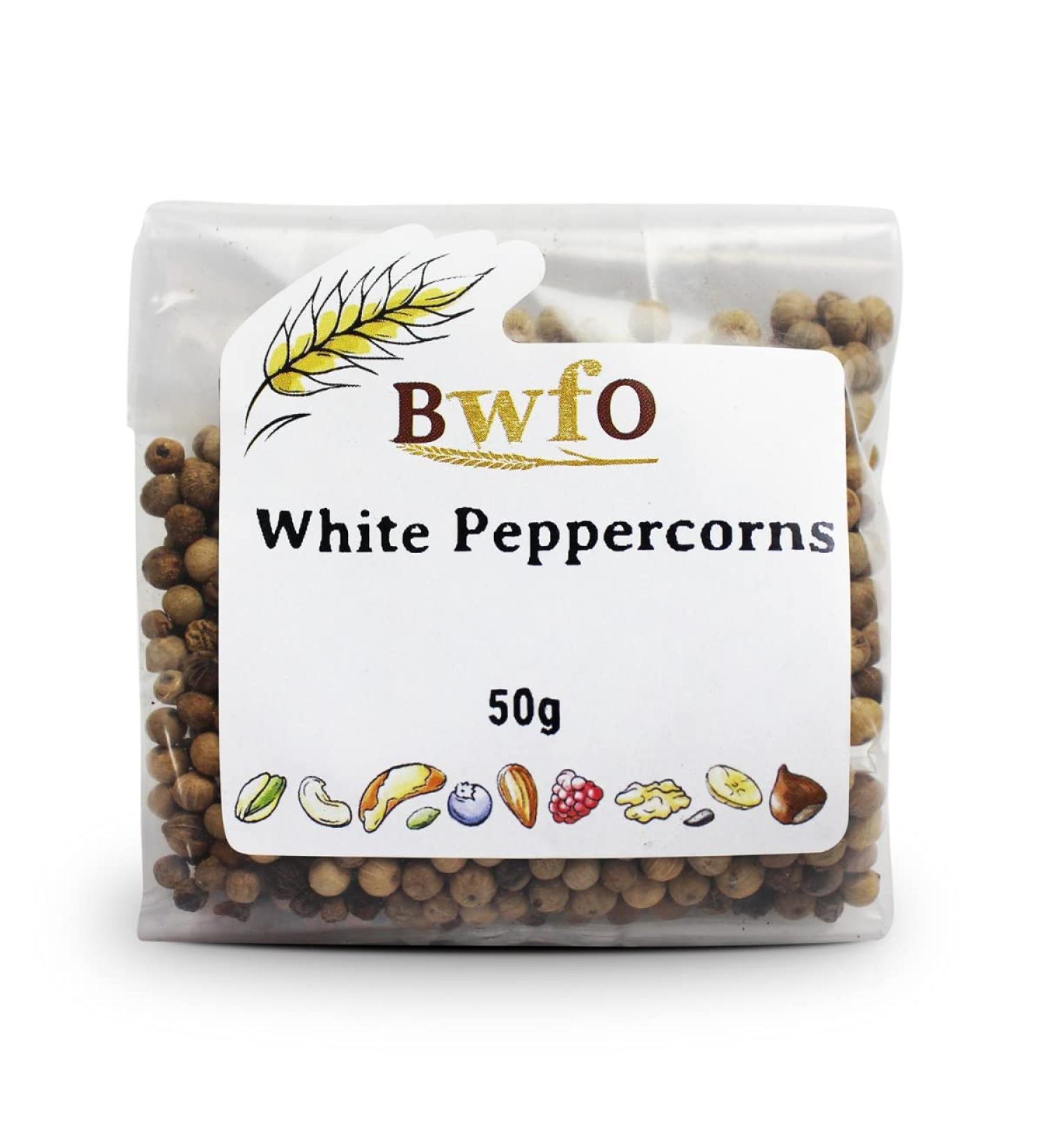 Peppercorns White 50g (BWFO)