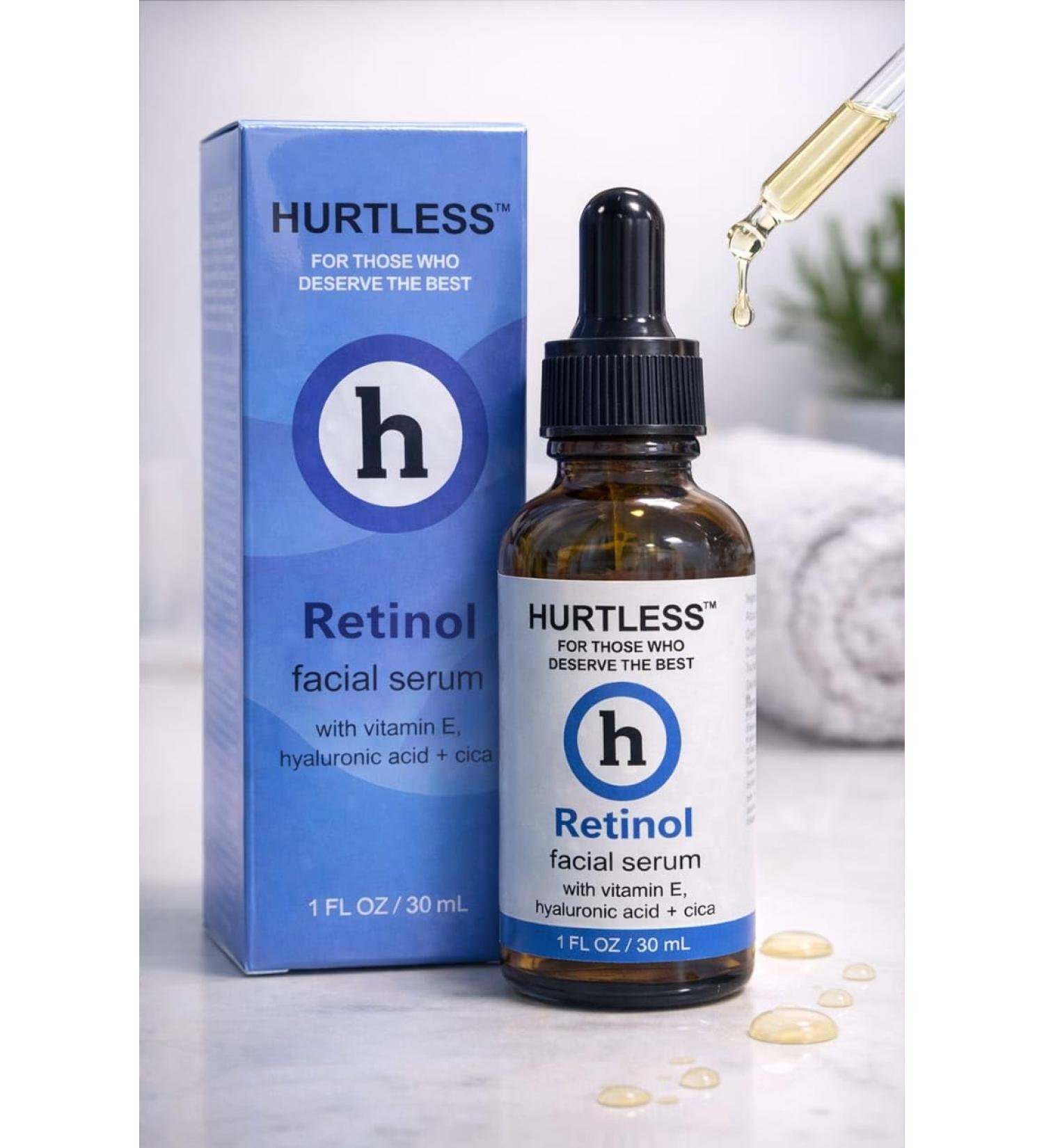 Retinol Face Serum for Anti Aging & Dark Spots 0.3% Retinol Serum with Hyaluronic Acid & Vitamin E Reduces Wrinkles Fine Lines & Acne Fragrance Free Non-Comedogenic Skin Care for Smooth Skin - Buy Online on GoSupps.com