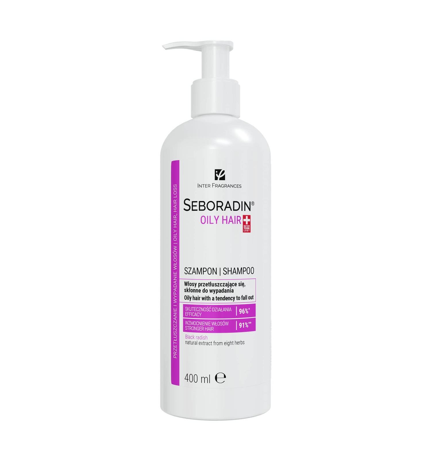 Seboradin Anti-Dandruff Shampoo for Greasy & Oily Hair | 400ml Hair Loss & Scalp Care for Psoriasis & Eczema - 1 Pack - Buy Online on GoSupps.com