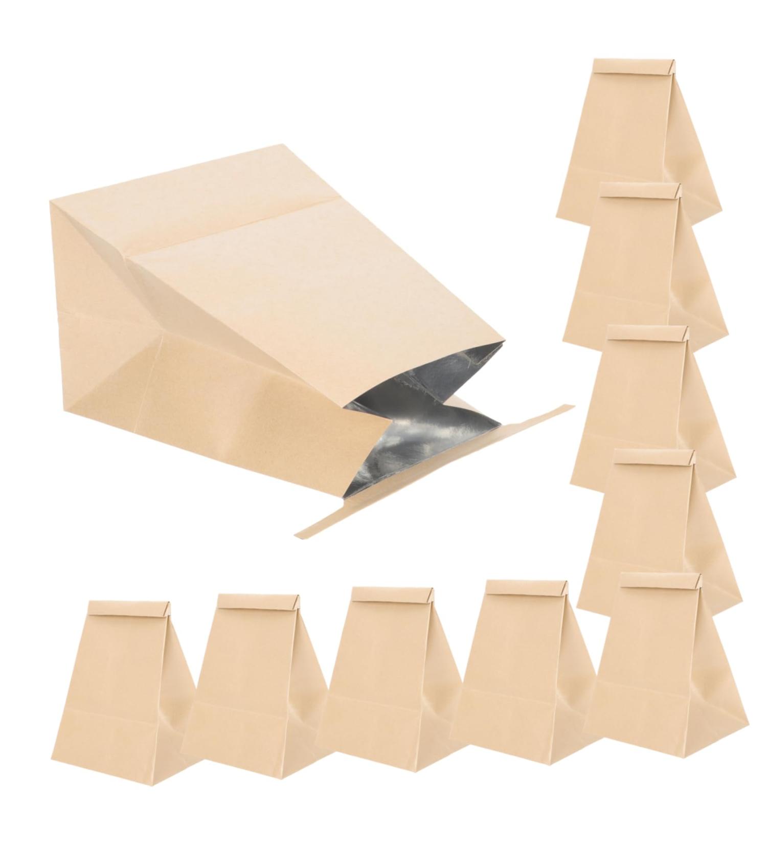 FRCOLOR 50 Pcs Outdoor Vomit Bags - Self Sealing Brown Paper Waste Bags for Travel & Pregnant Women - Buy Online on GoSupps.com