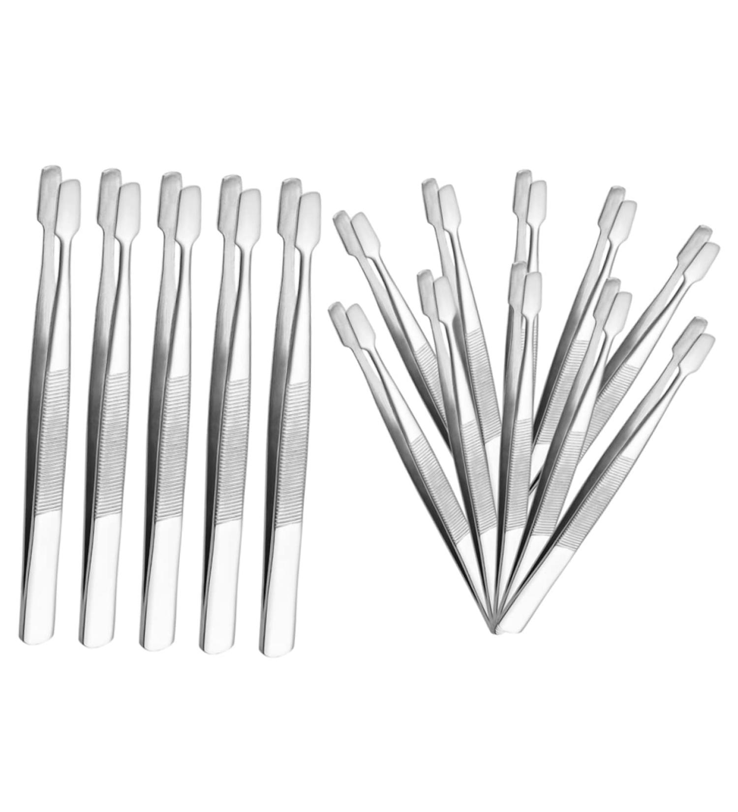 15-Piece Duck Beak Clip & Eyelash Extension Tweezers Set | Stainless Steel Coin Tongs & Philately Tools - Shop Internationally - Buy Online on GoSupps.com