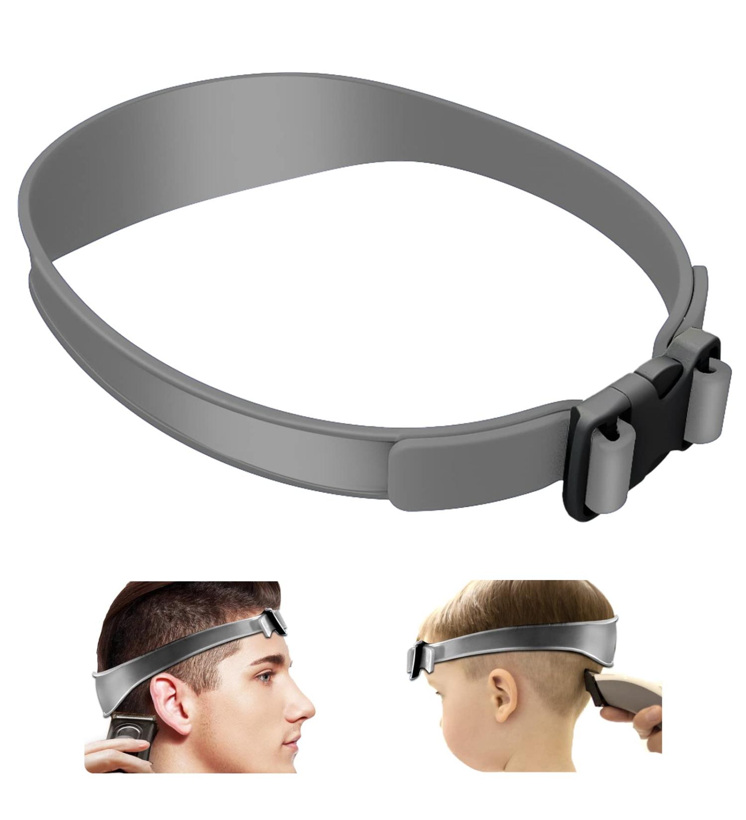 Adjustable Neckline Shaving Template & Hair Trimming Guide | Silicone Haircut Band for DIY Home Haircuts - Perfect for Buzz Fade & Taper Styles - Buy Online on GoSupps.com