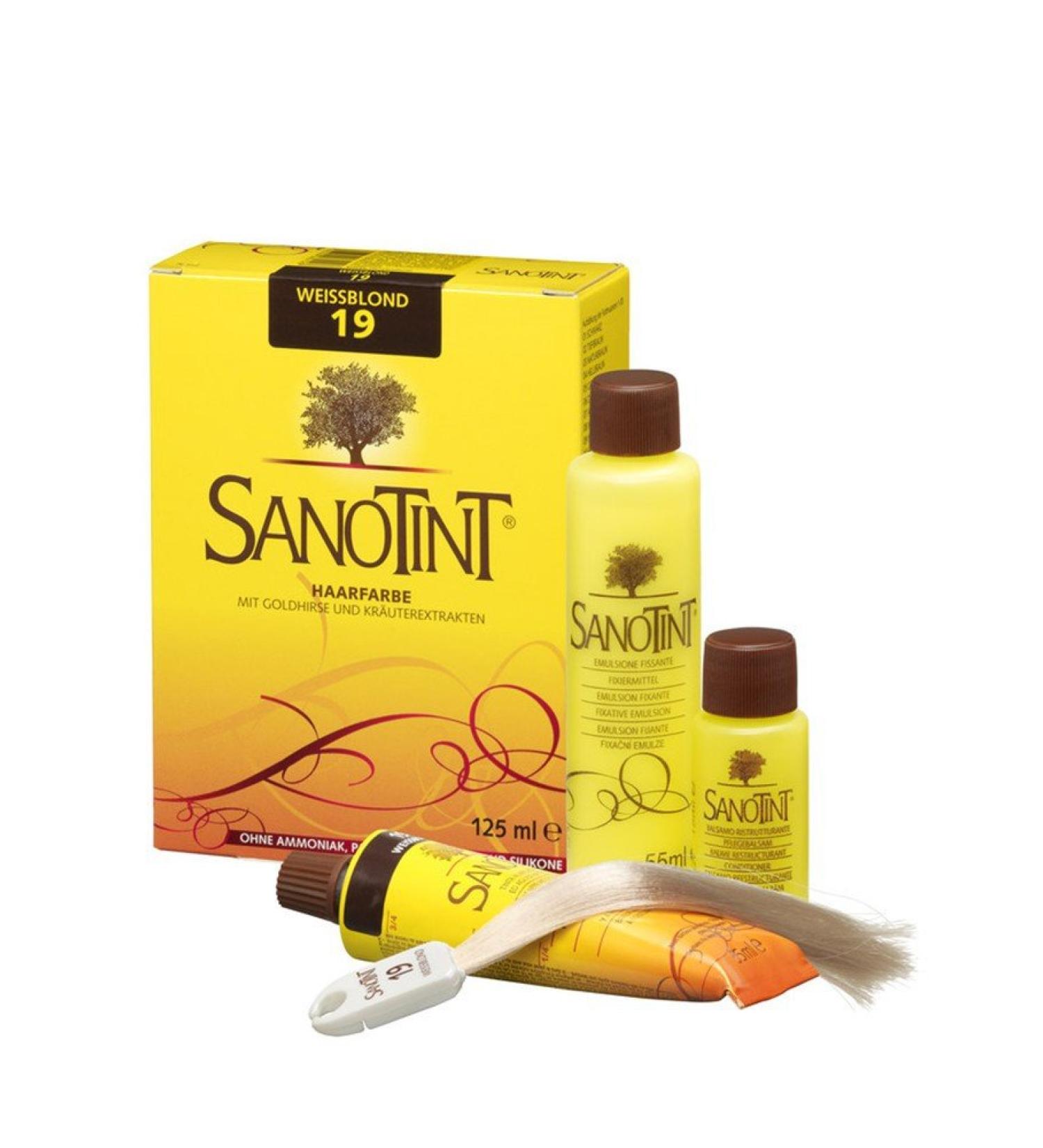 SANOTINT Hair Color 19 "White Blonde" (0.12 L) Multi-colored 1 piece (1 pack)