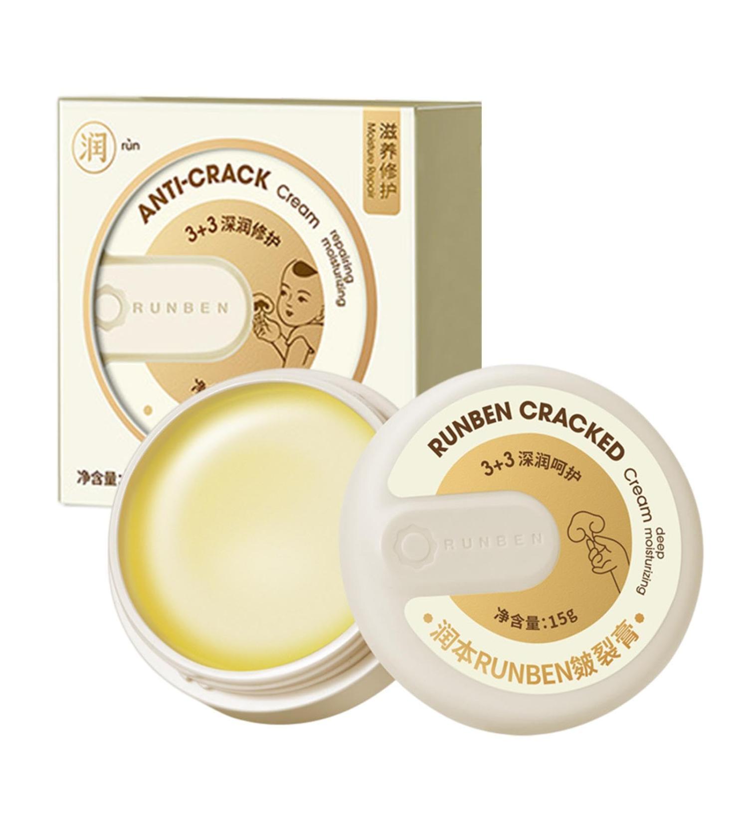  Hongjingda Cream for dry and cracked feet - 15 - Product for cracked heels - Foot care - Heals and moisturizes for healthy feet - Exfoliating cream for cracked heels - Buy Online on GoSupps.com
