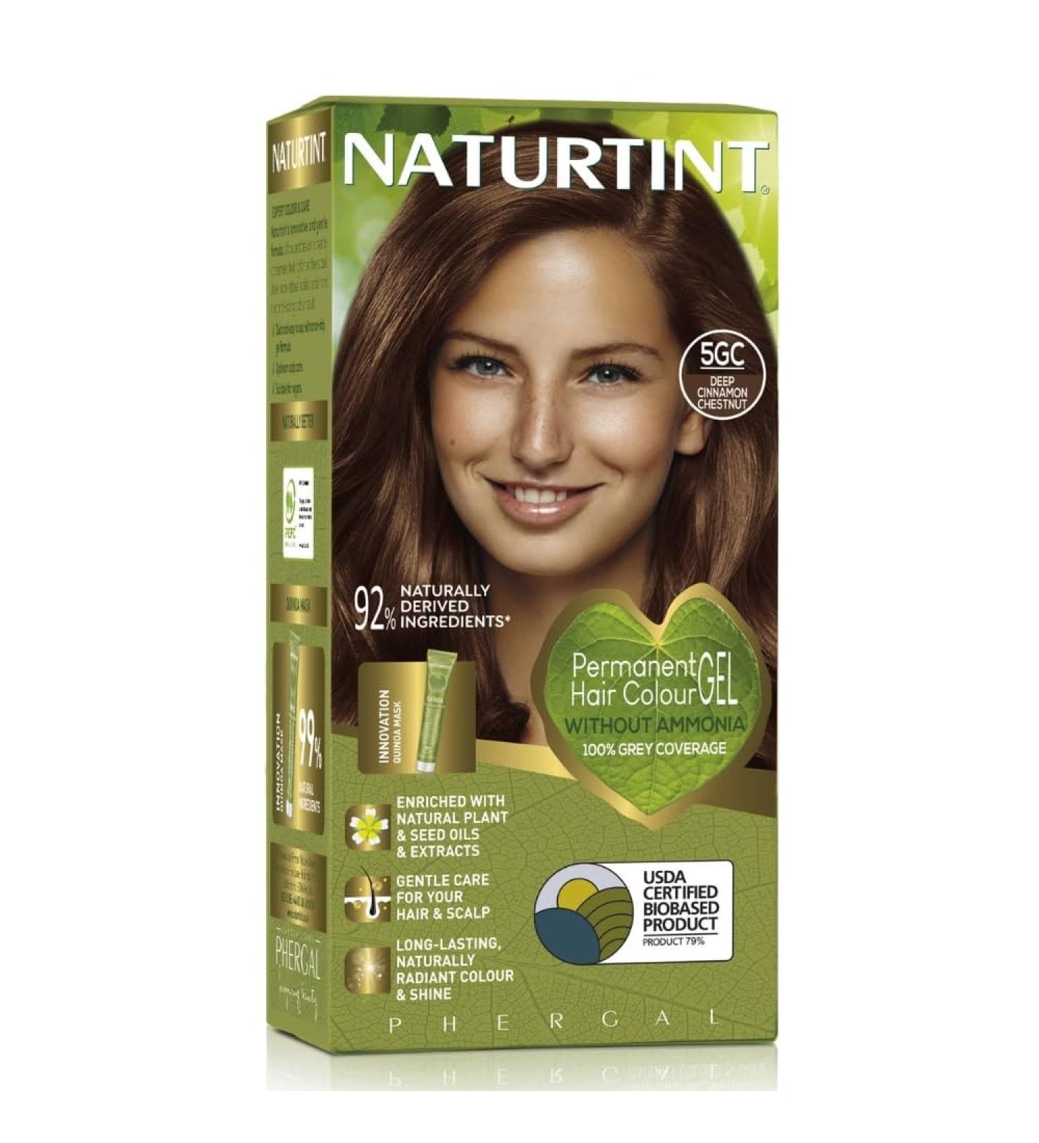 Naturtint 5GC Deep Cinnamon Chestnut Hair Colour - Ammonia-Free, Long-Lasting, Grey Coverage - Buy Online on GoSupps.com