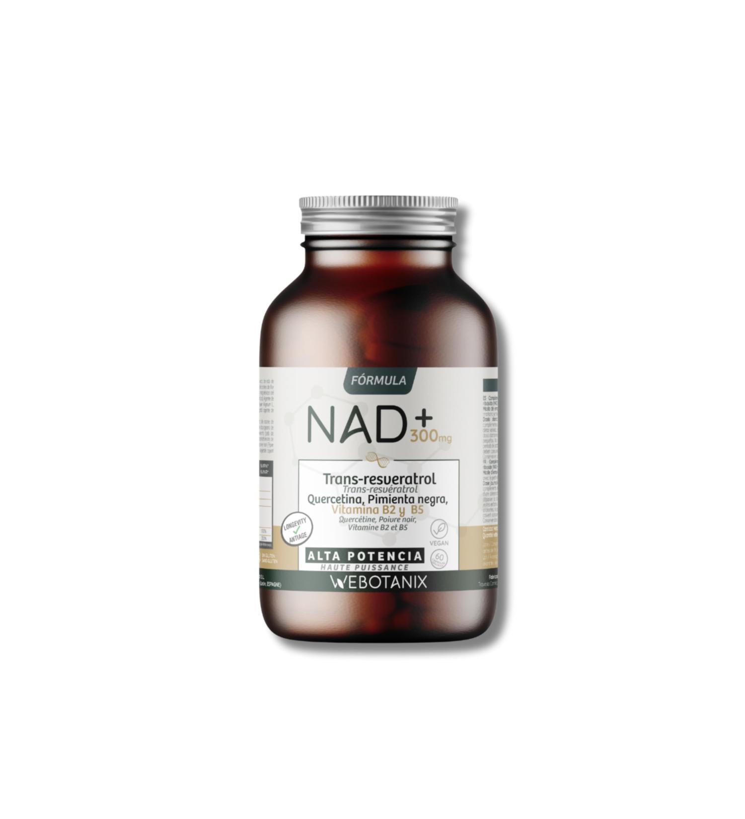 Formule NAD+ avec Trans-Resv ratrol et Querc tine | 60 G lules | Avec Vitamines B2 et B5 + Pip rine | nergie Cellulaire R paration et Long vit | Sans Gluten | V gan - Buy Online on GoSupps.com