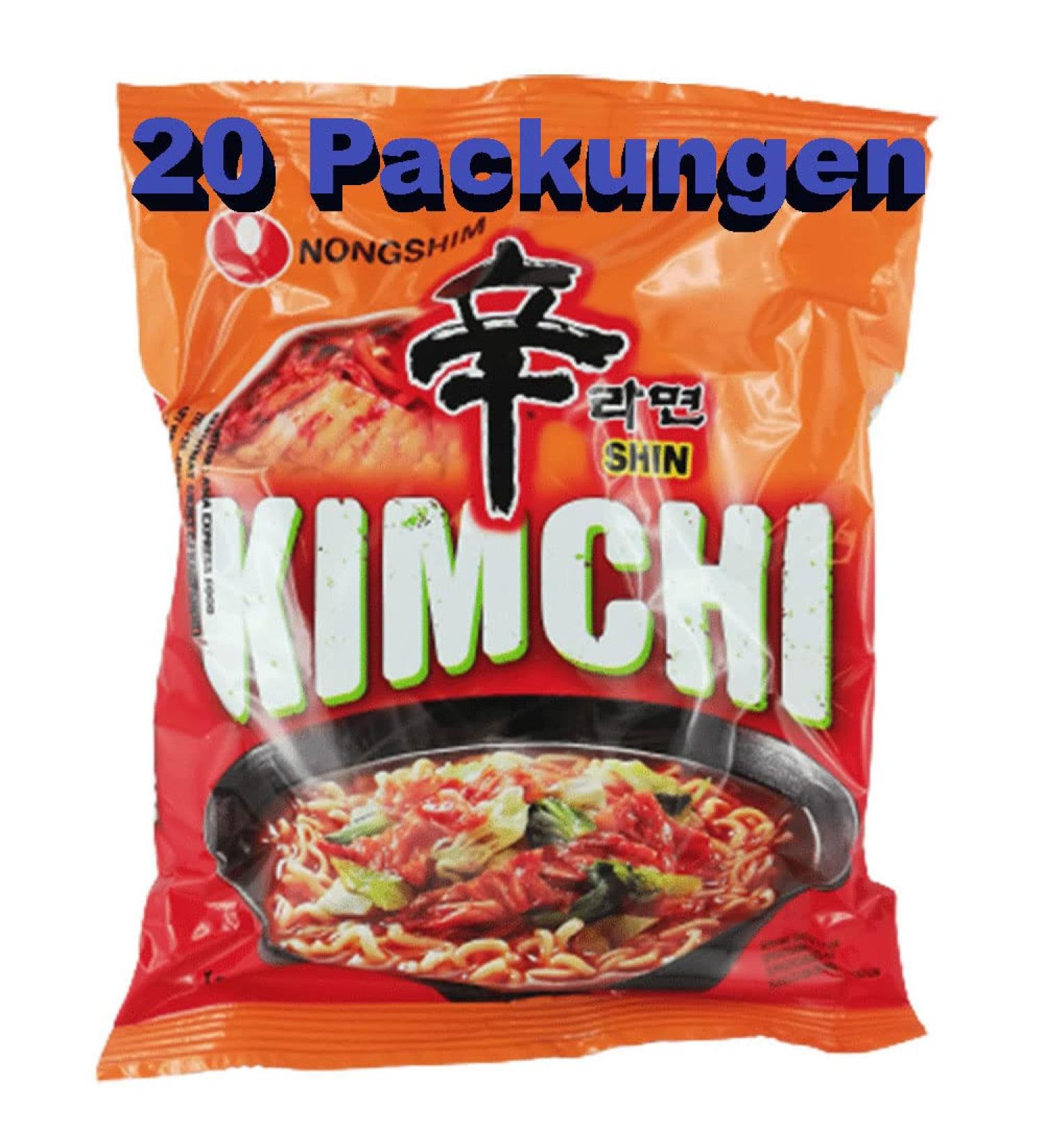 rumarkt Kimchi Instant Noodles 20 Pack (20 x 120g) Instant Meal Instant Noodles