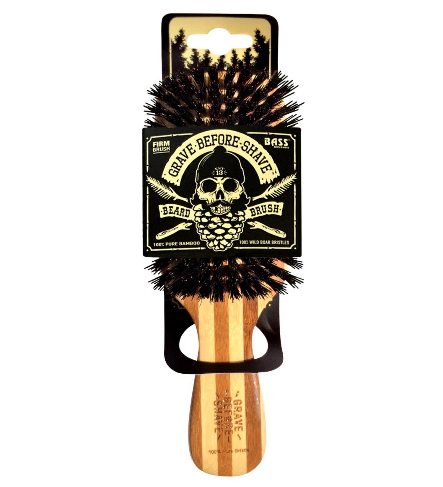Grave Before Shave Beard Brush - Premium Quality Grooming Tool - Buy Online on GoSupps.com